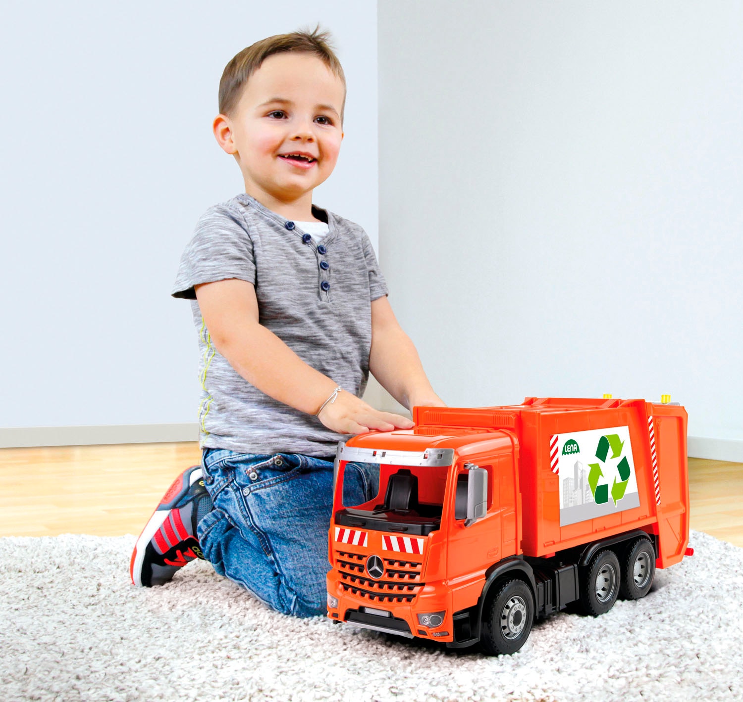Lena® Benne à jouets »Worxx, Mercedes-Benz Arocs« fabriqué en Europe