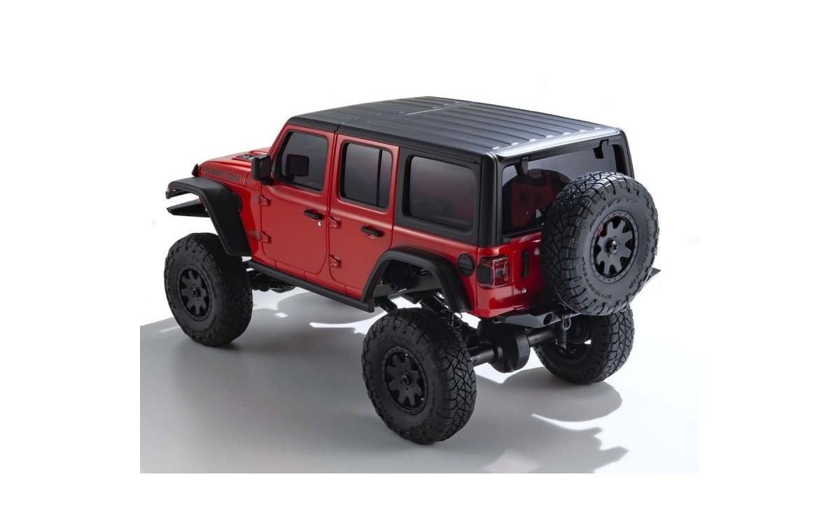 RC-Monstertruck »Kyosho Mini-Z Jeep Wrangler Rubicon, Rot ARTR«, Lackiert