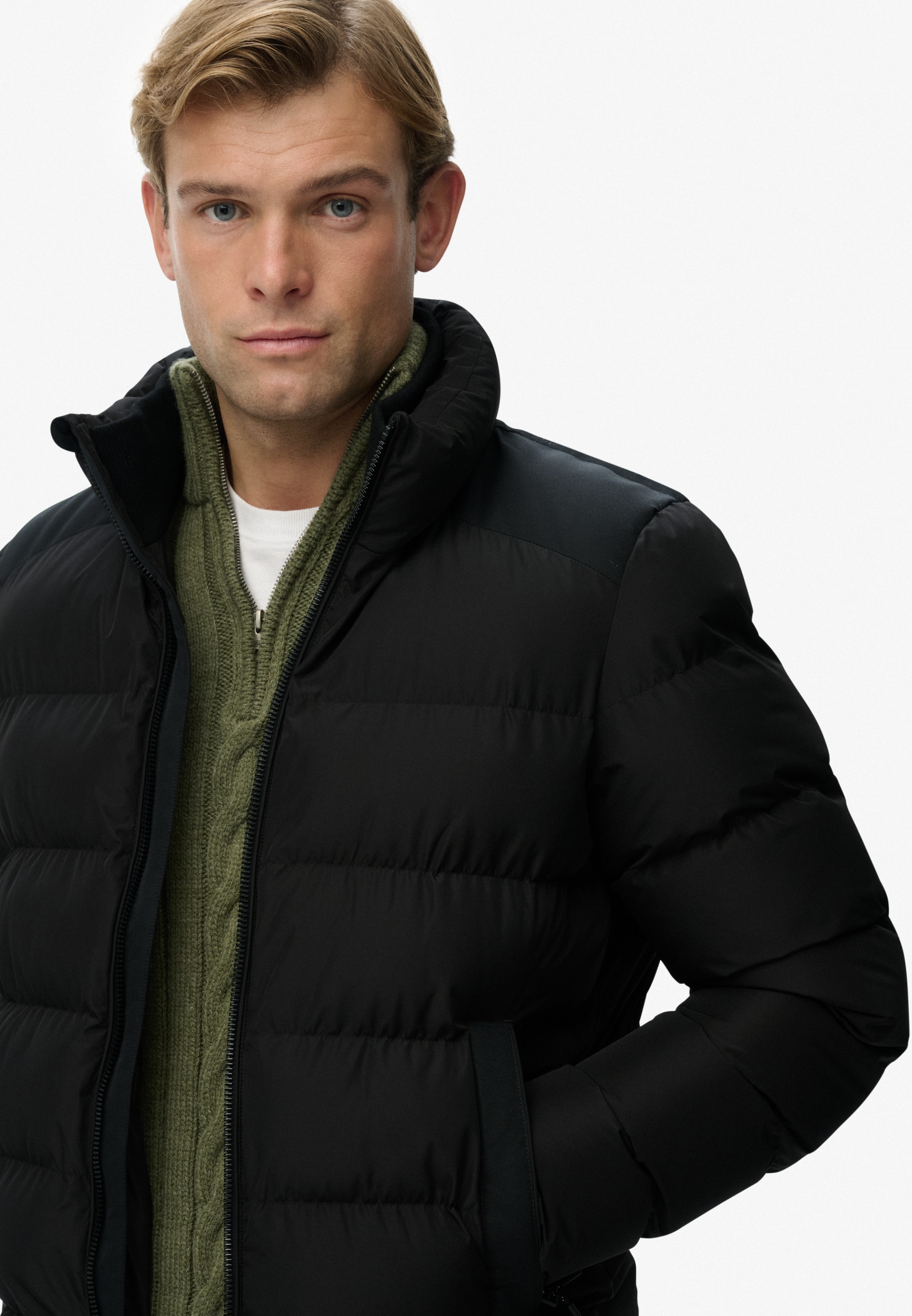 Superdry Steppjacke »SPORTS PUFFER JACKET« ohne Kapuze