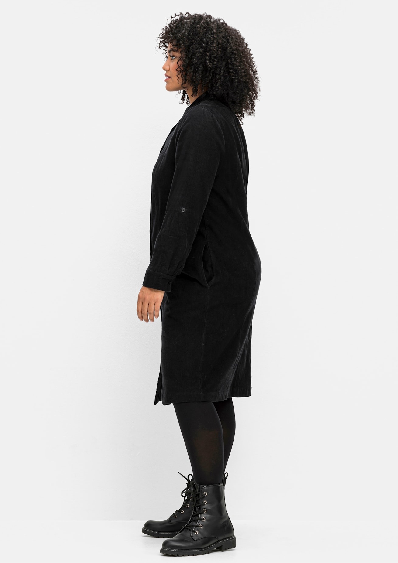Sheego Blusenkleid »Cord-Kleid«