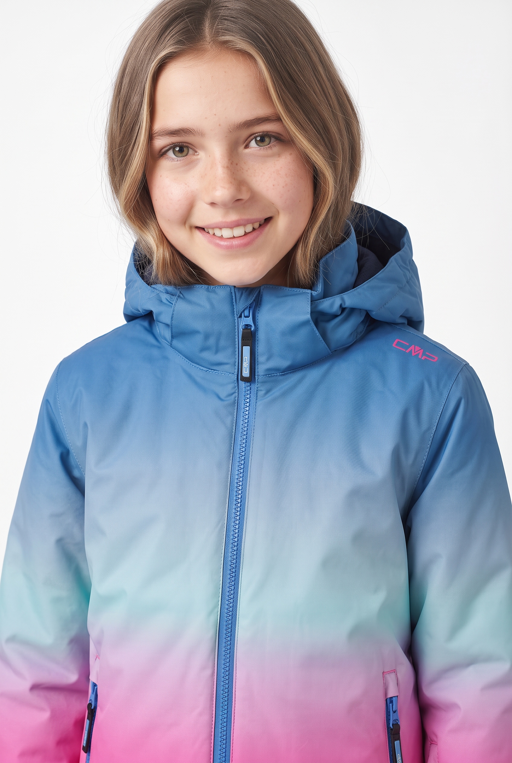 CMP Schneejacke »KID G JACKET SNAPS HOOD« mit Kapuze winddicht, wasserdicht, getapte Nähte