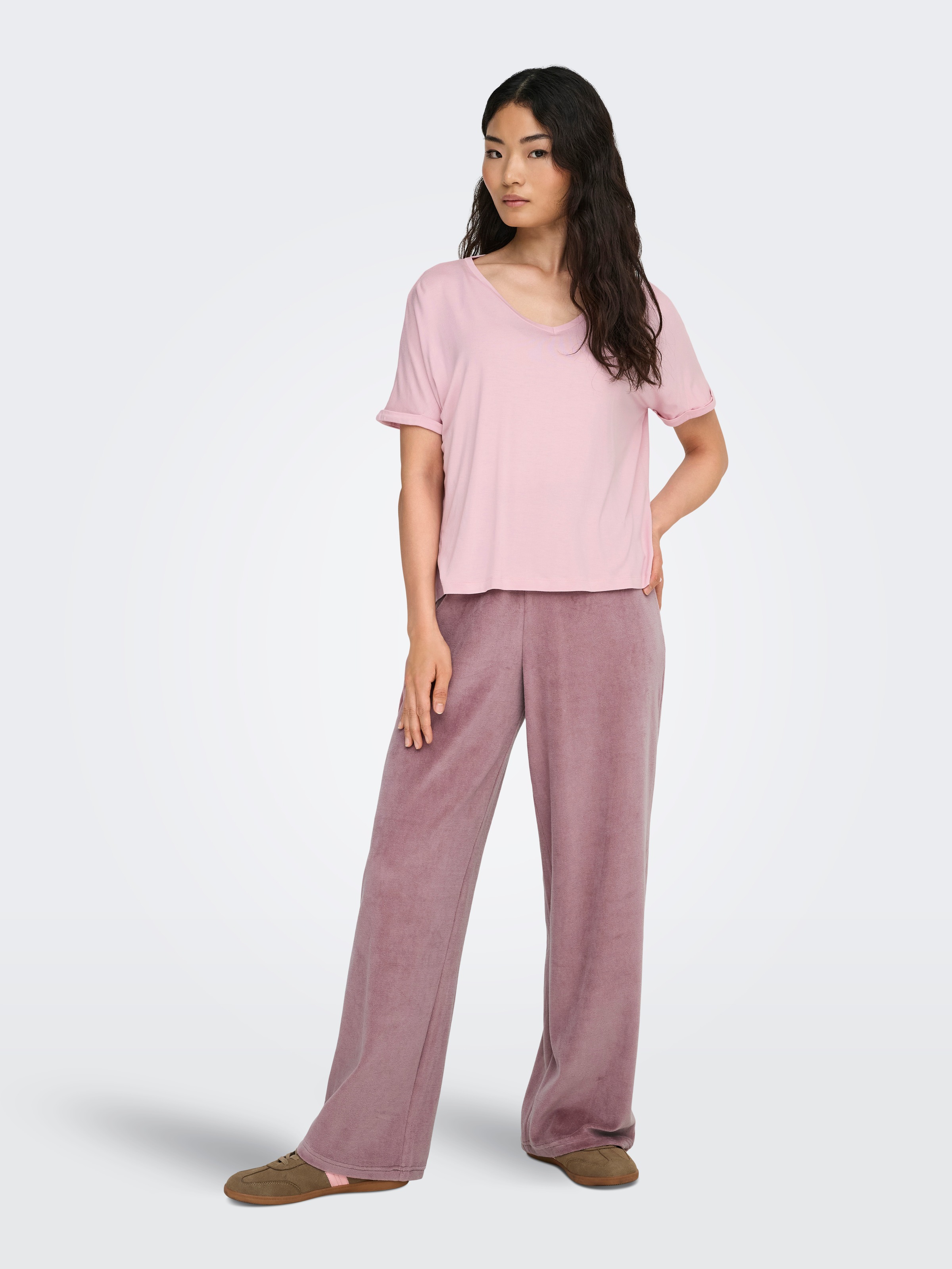 JDY T-shirt »JDYSISSY S/S V-NECK TOP JRS DIA«