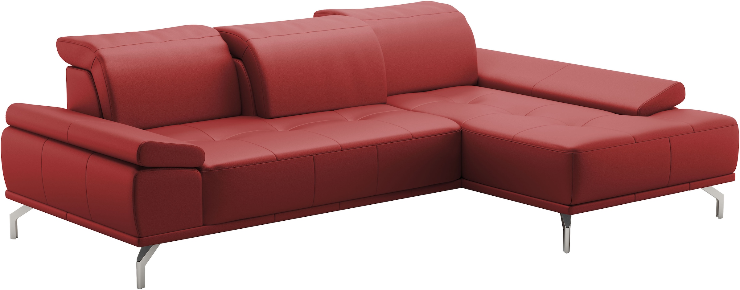 Places of Style Ecksofa »Caluna«, Inkl.Sitztiefenverstellung, wahlweise mit Kopf- und Armteilverstellung