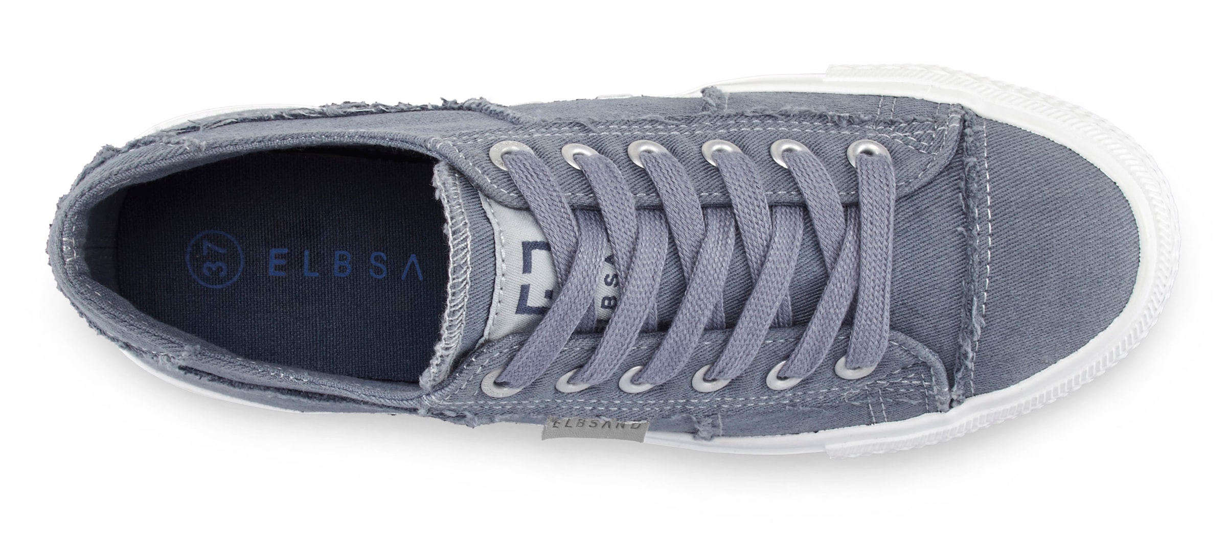 Elbsand Sneaker »Schnürschuh,«, Schnürhalbschuh, Freizeitschuh aus Textil, Used-Look VEGAN