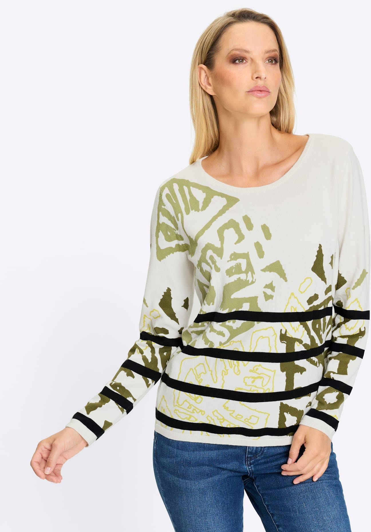 heine Pull en tricot »Druck-Pullover«