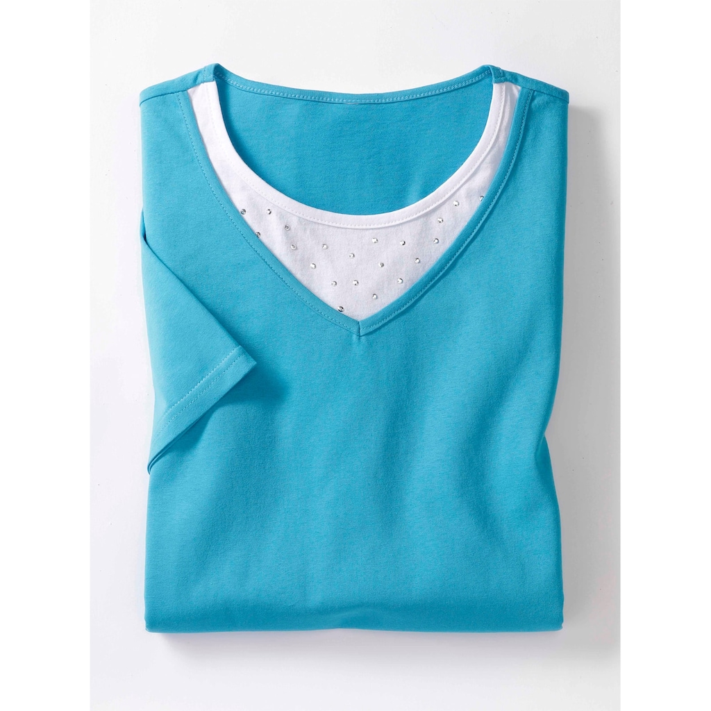 Classic Basics Kurzarmshirt »2-in-1-Shirt«, (1 tlg.)