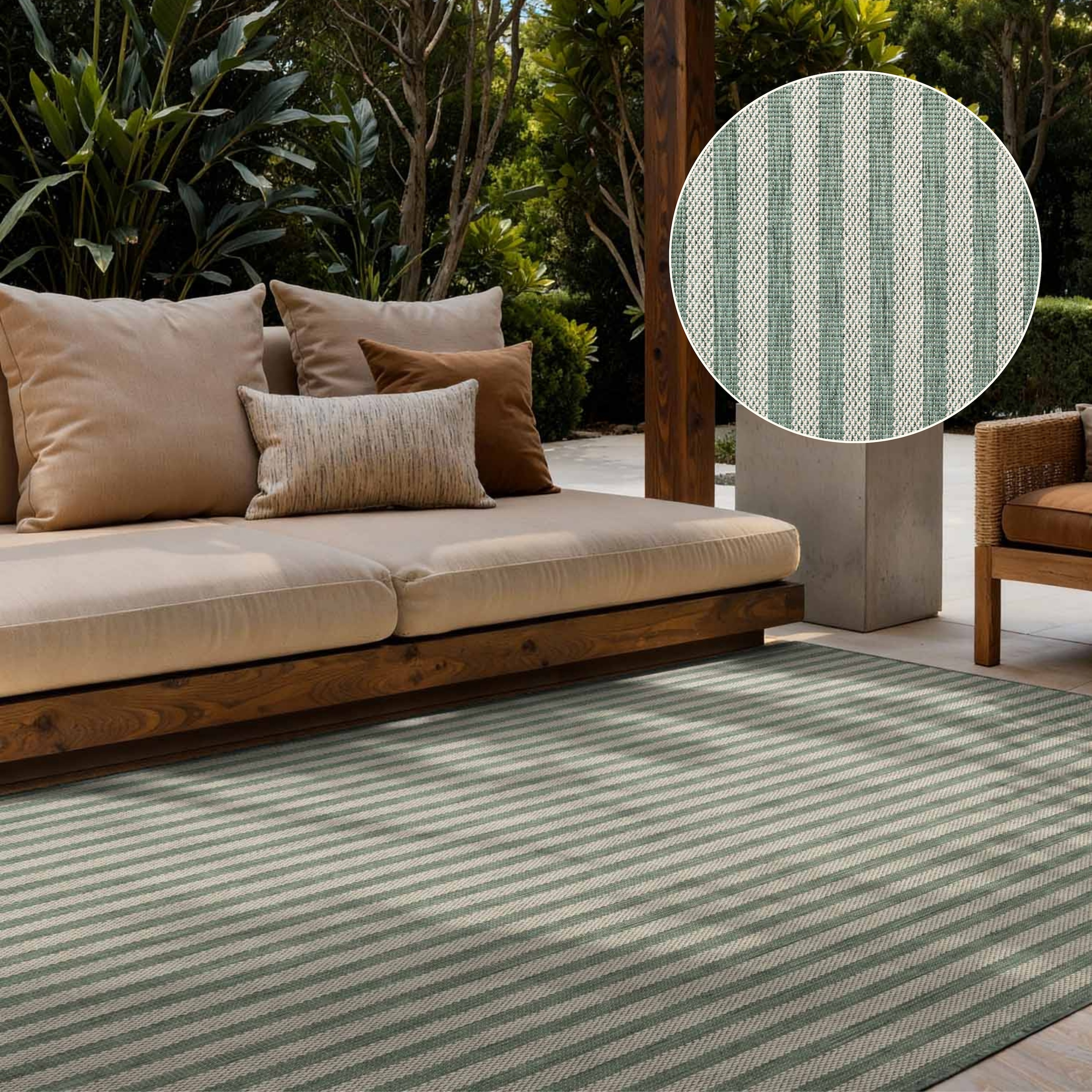 Ted Baker Tapis »Linley , Wendeteppich« Rectangulaire 8 mm Höhe Tapis design, résistant aux intempéries, facile d'entretien, moderne, salon, terrasse