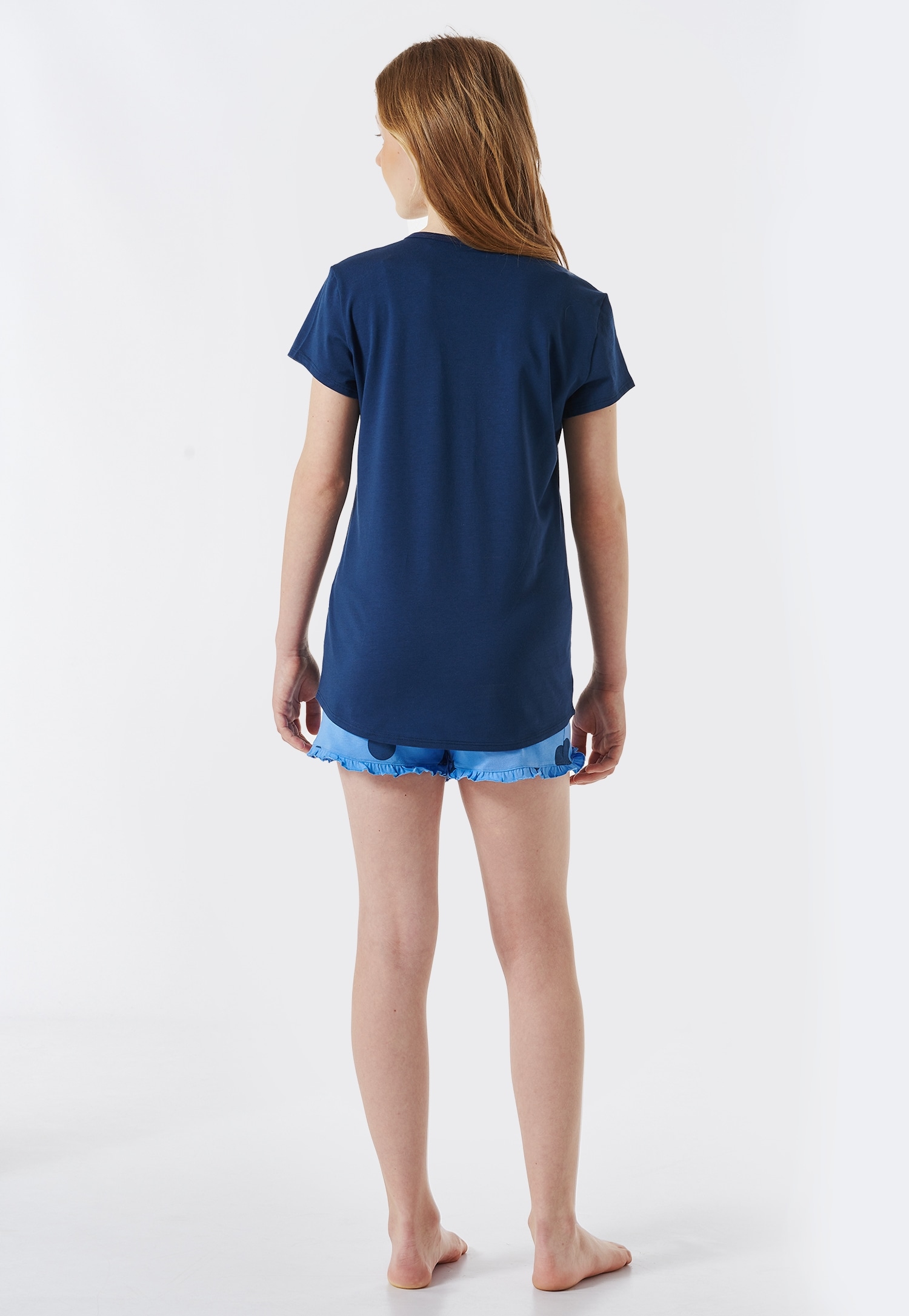 Schiesser Pyjama »"Nightwear"«, (2 tlg.), mit Herz-Print und gepunkteten Shorts