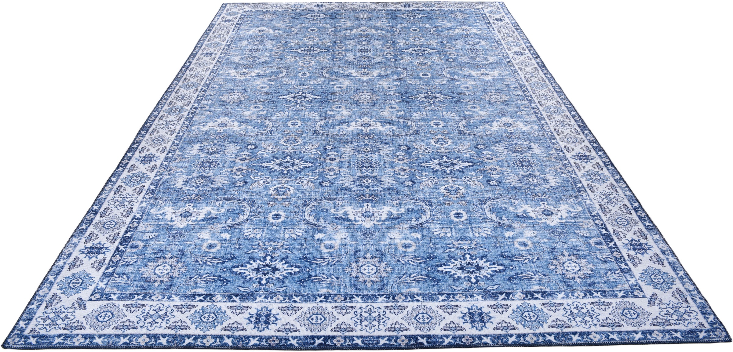 Image of Gino Falcone Teppich »Cecilia 070«, rechteckig, 3 mm Höhe, Flachgewebe, bedruckt, Orient-Optik, ideal im Wohnzimmer & Schlafzimmer bei Ackermann Versand Schweiz