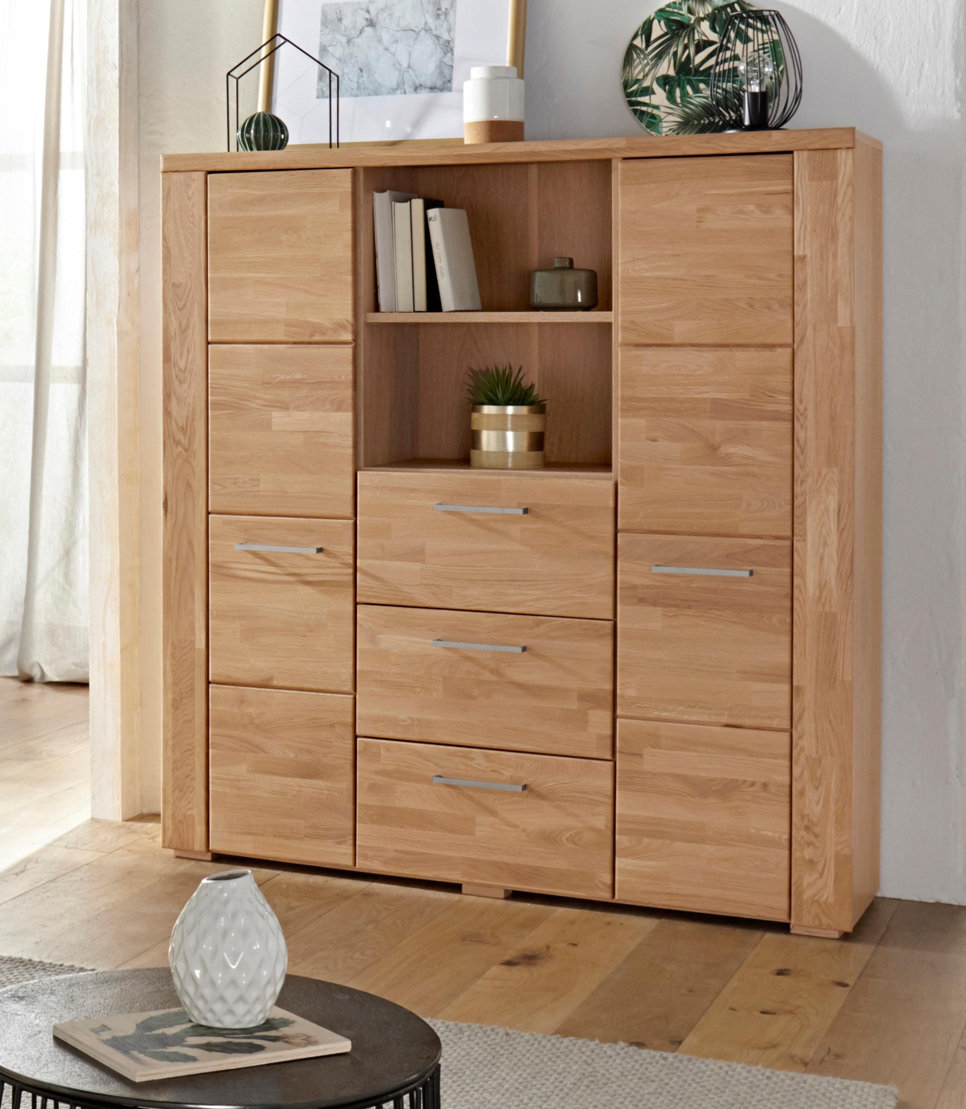 Image of Woltra Highboard »Celle«, Breite 130 cm bei Ackermann Versand Schweiz
