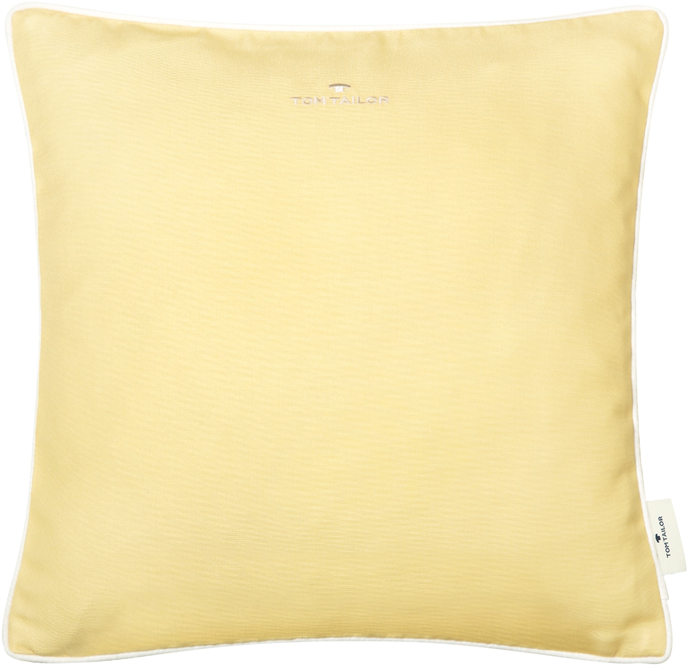 Image of TOM TAILOR HOME Dekokissen "Dove Signature" mit Paspel, Kissenhülle ohne Füllung, 1 Stück