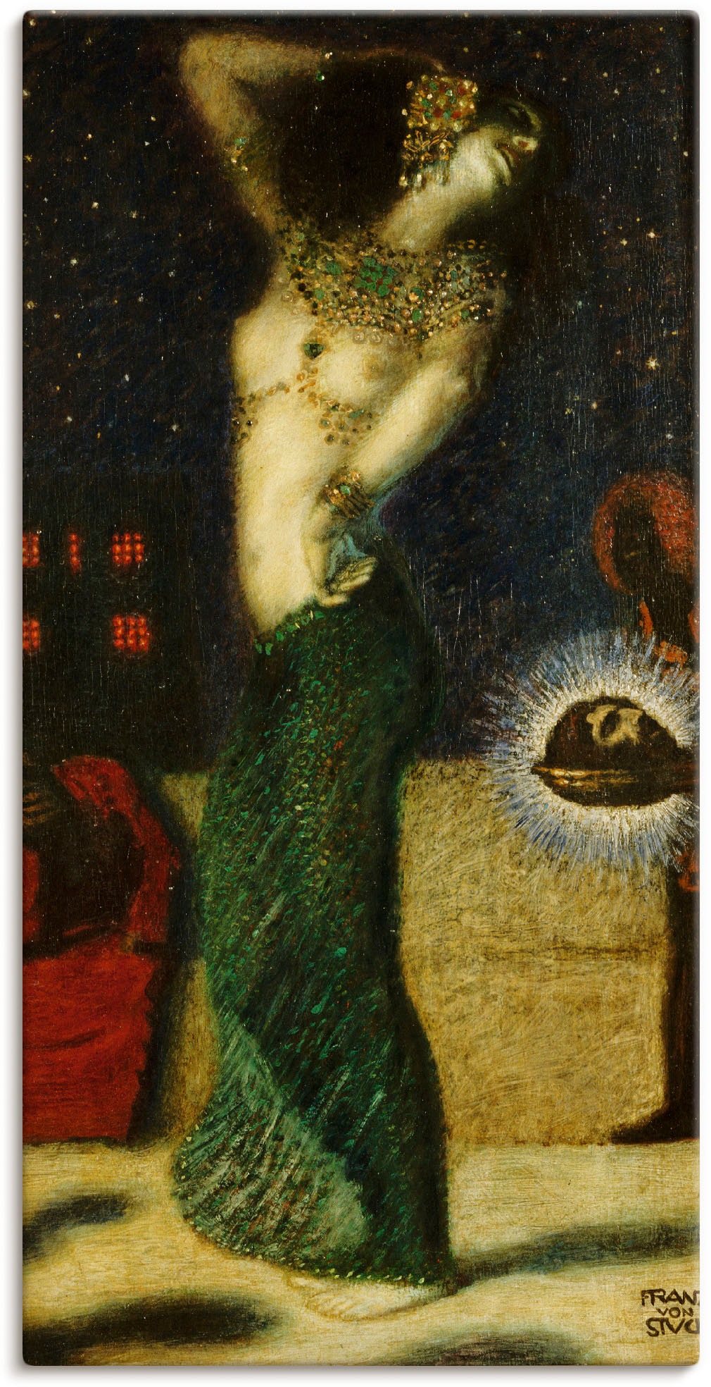 Image of Artland Wandbild »Tanzende Salome.«, Frau, (1 St.), in vielen Grössen & Produktarten -Leinwandbild, Poster, Wandaufkleber / Wandtattoo auch für Badezimmer geeignet bei Ackermann Versand Schweiz