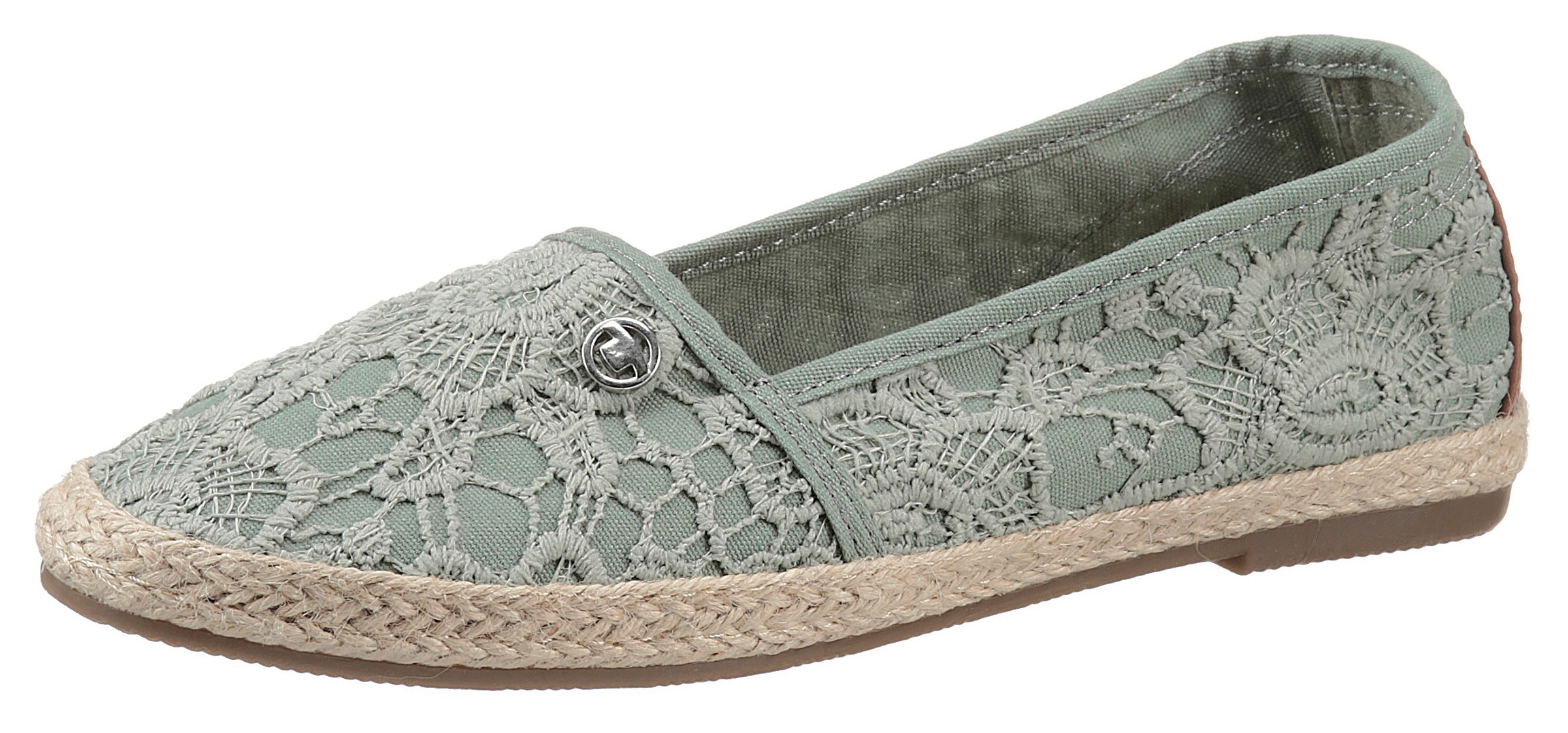 Image of TOM TAILOR Espadrille, mit Kontrastbesatz an der Ferse, schmale Form bei Ackermann Versand Schweiz