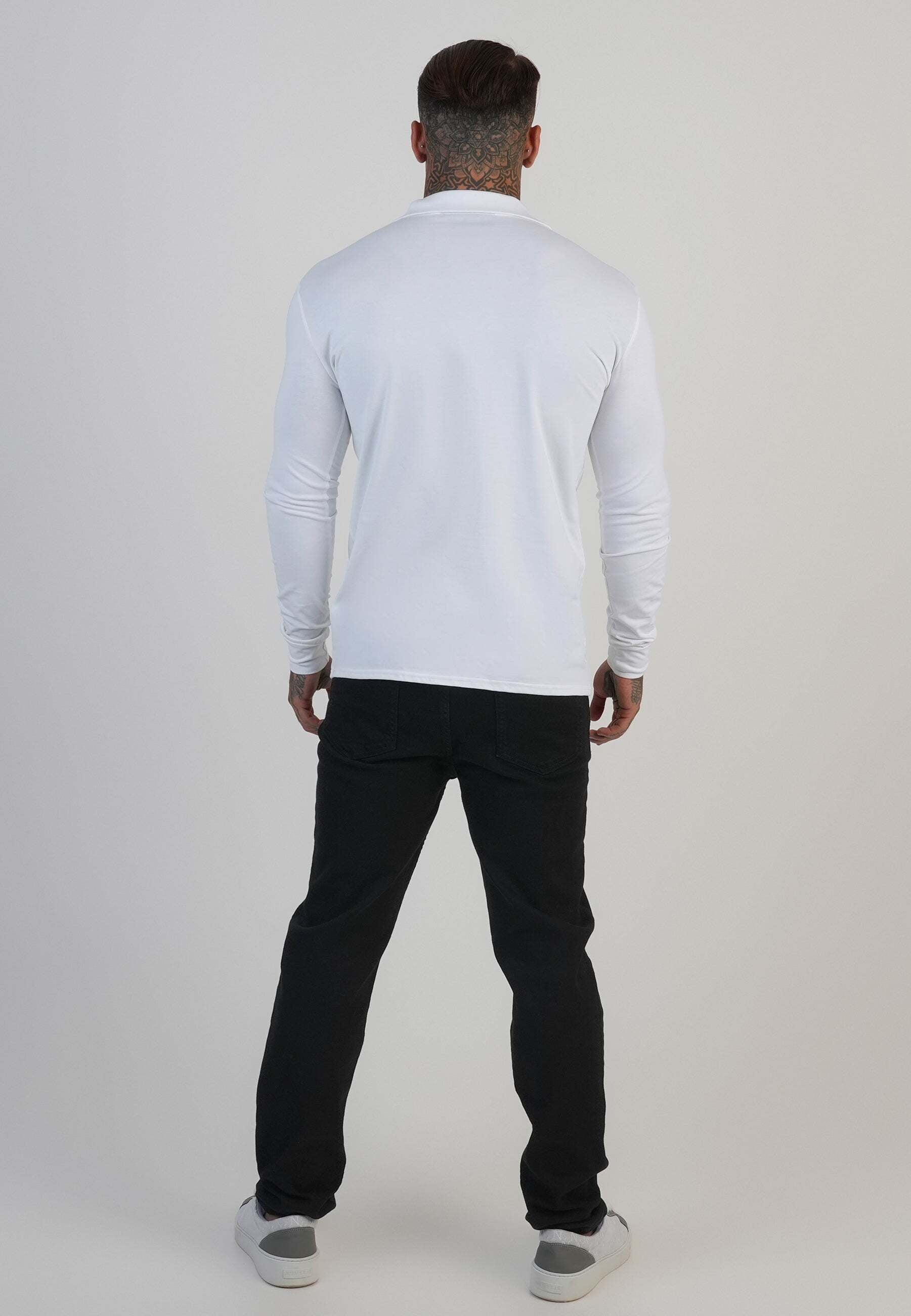 Siksilk Polo à manches longues »Siksilk Langarmpolo Longsleeved Revere«
