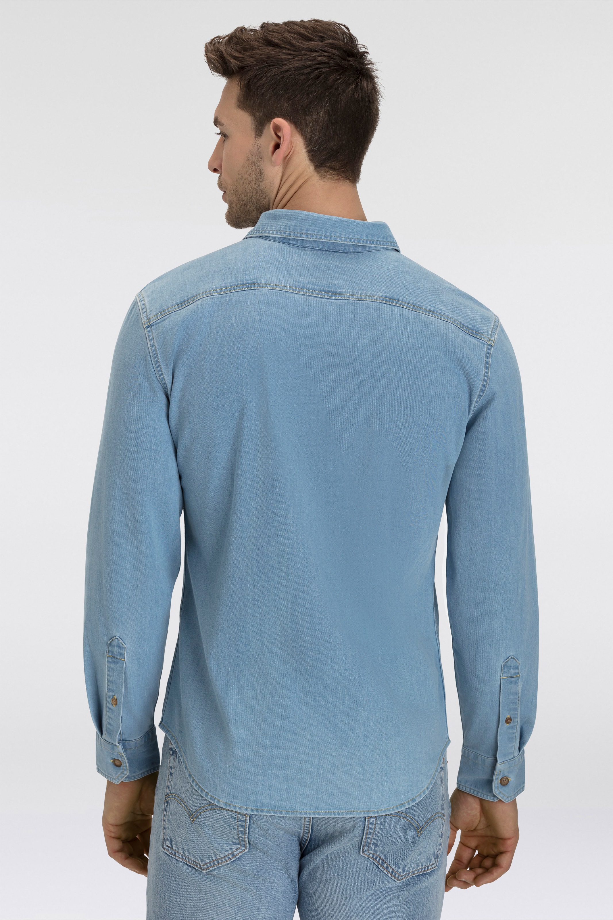 Levi's® Jeanshemd »LS BATTERY HM SHIRT SLIM«, aus pflegeleichtem Baumwollmix