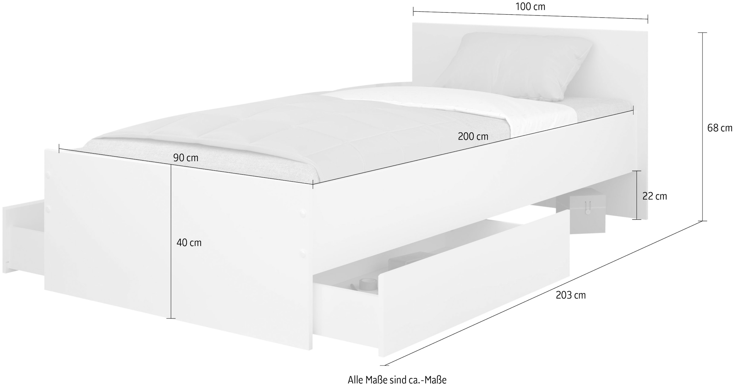 Parisot Lit de rangement »Pirouette 5« Ensemble, 1 tlg. Kopfteil - drehbar Grau oder Rosa