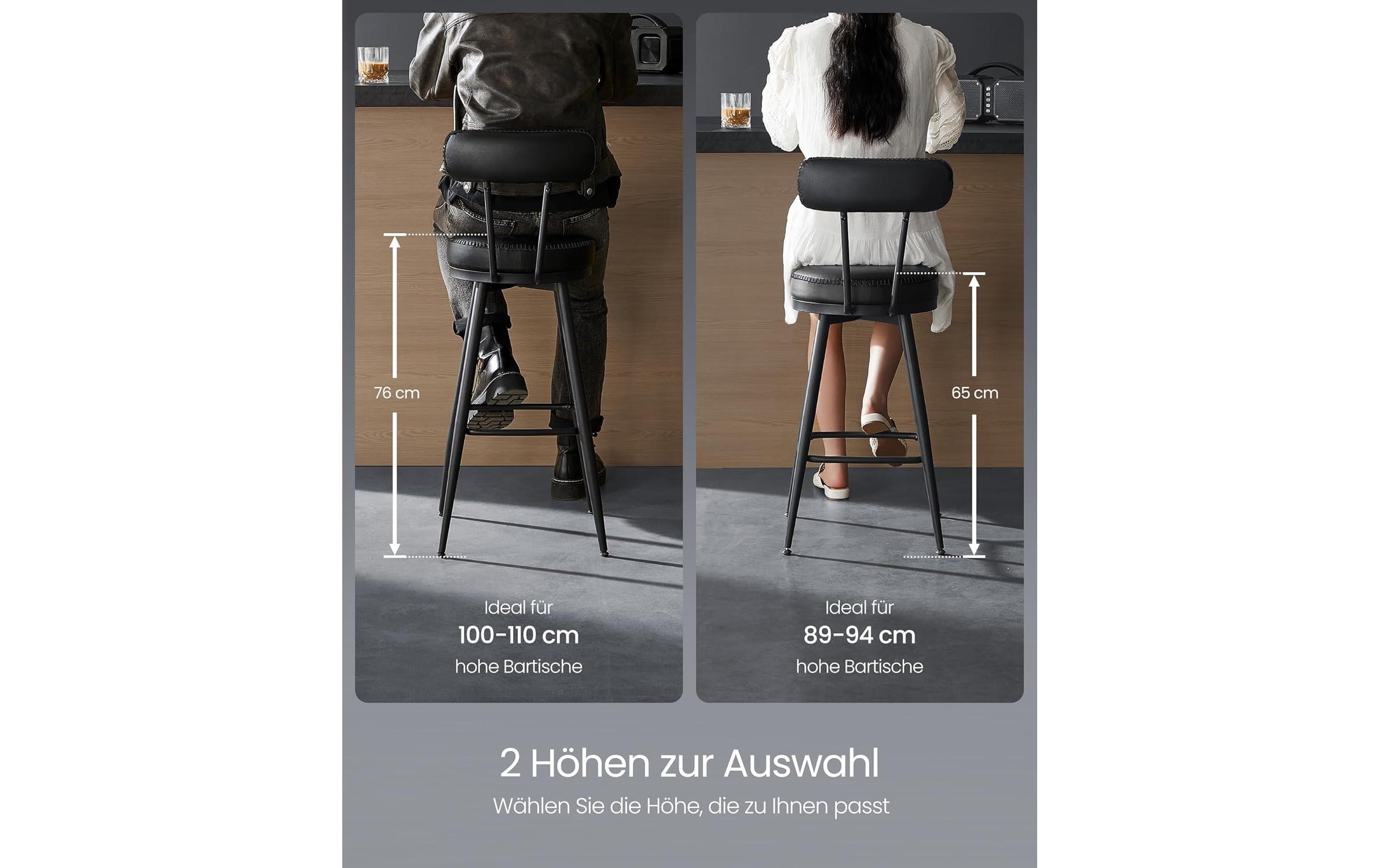 VASAGLE Barhocker »2er Set 54 x 90.5 cm«