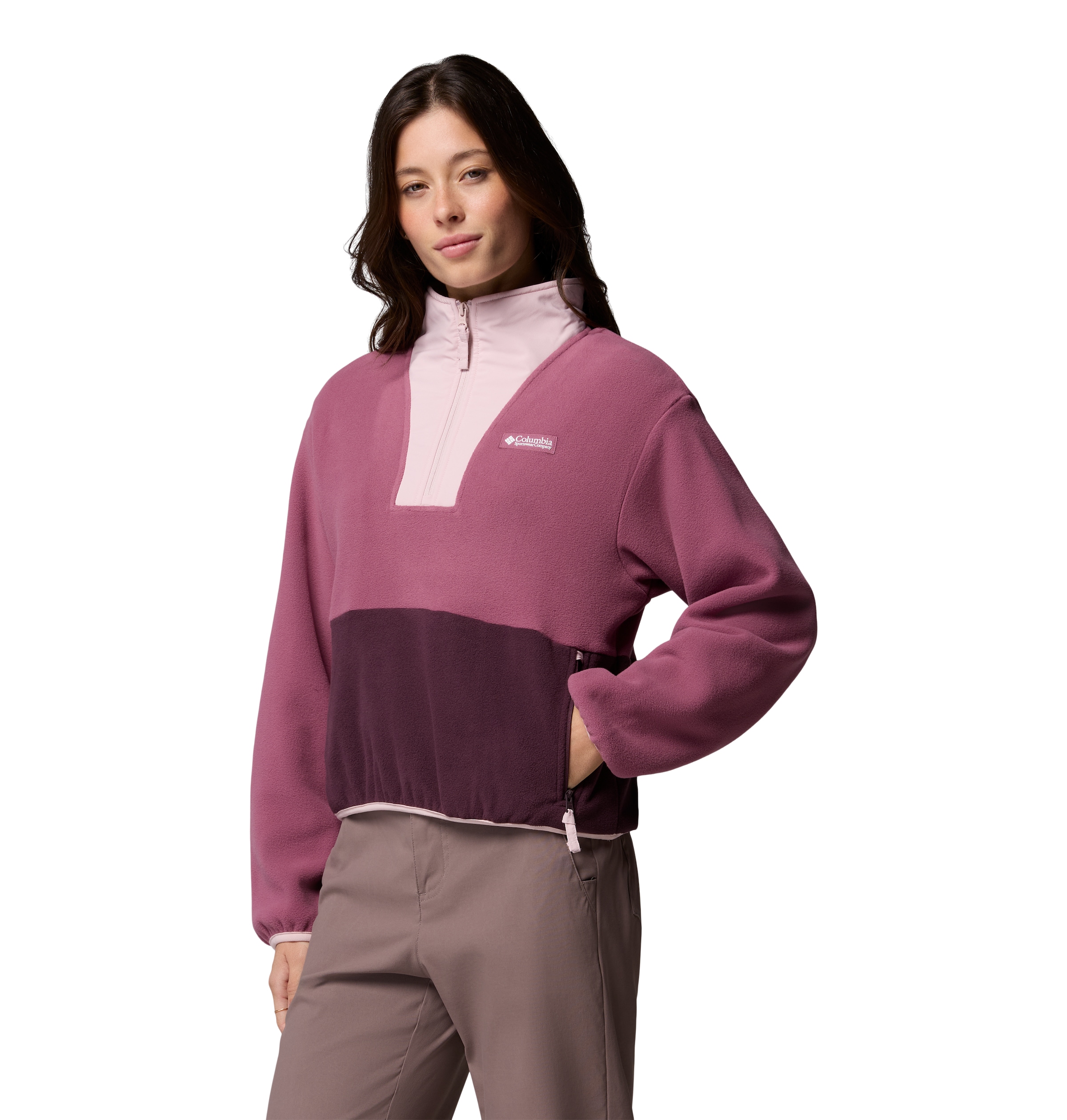 Columbia Fleecepullover »Sequoia Grove II Half Zip Fleece«, mit Half-Zip, windabweisend, wasserabweisend, atmungsaktiv, aus Fleece
