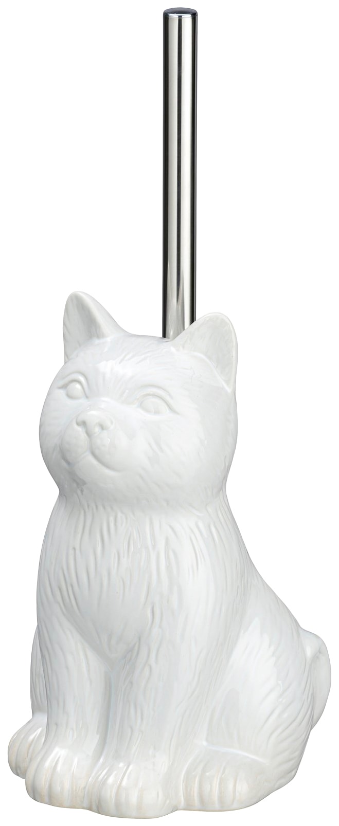 WENKO WC-Garnitur »Cat Weiss«, 1 St., aus Keramik, Keramik