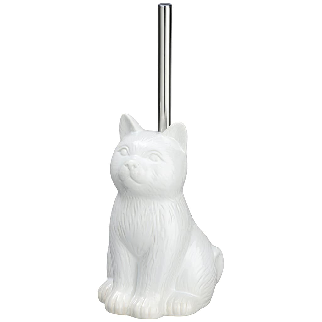 WENKO WC-Garnitur »Cat Weiss«, 1 St., aus Keramik