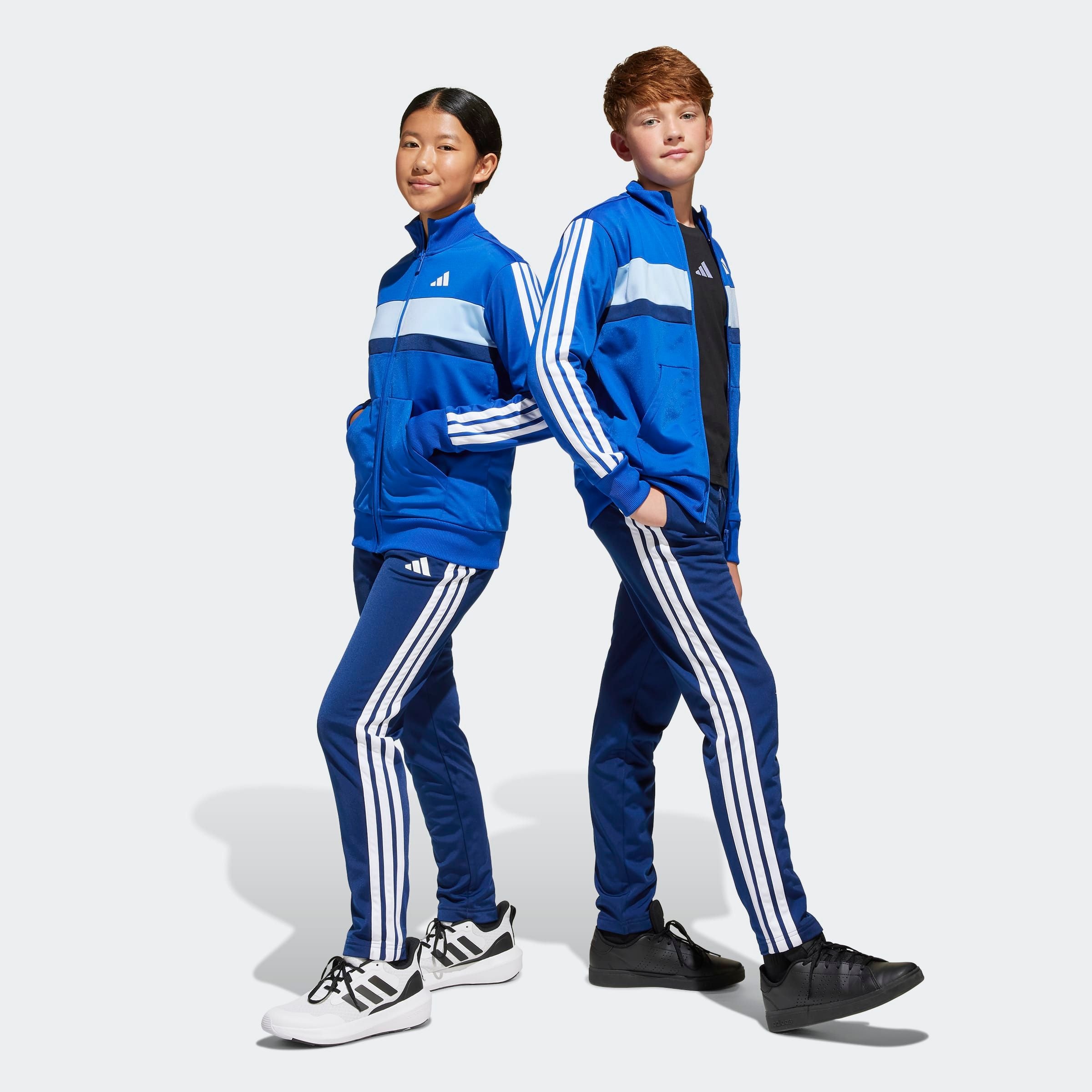 adidas Sportswear Trainingsanzug "SEASONAL ESSENTIALS TIBERIO 3-STREIFEN TRICOT KIDS" 2 Stk.