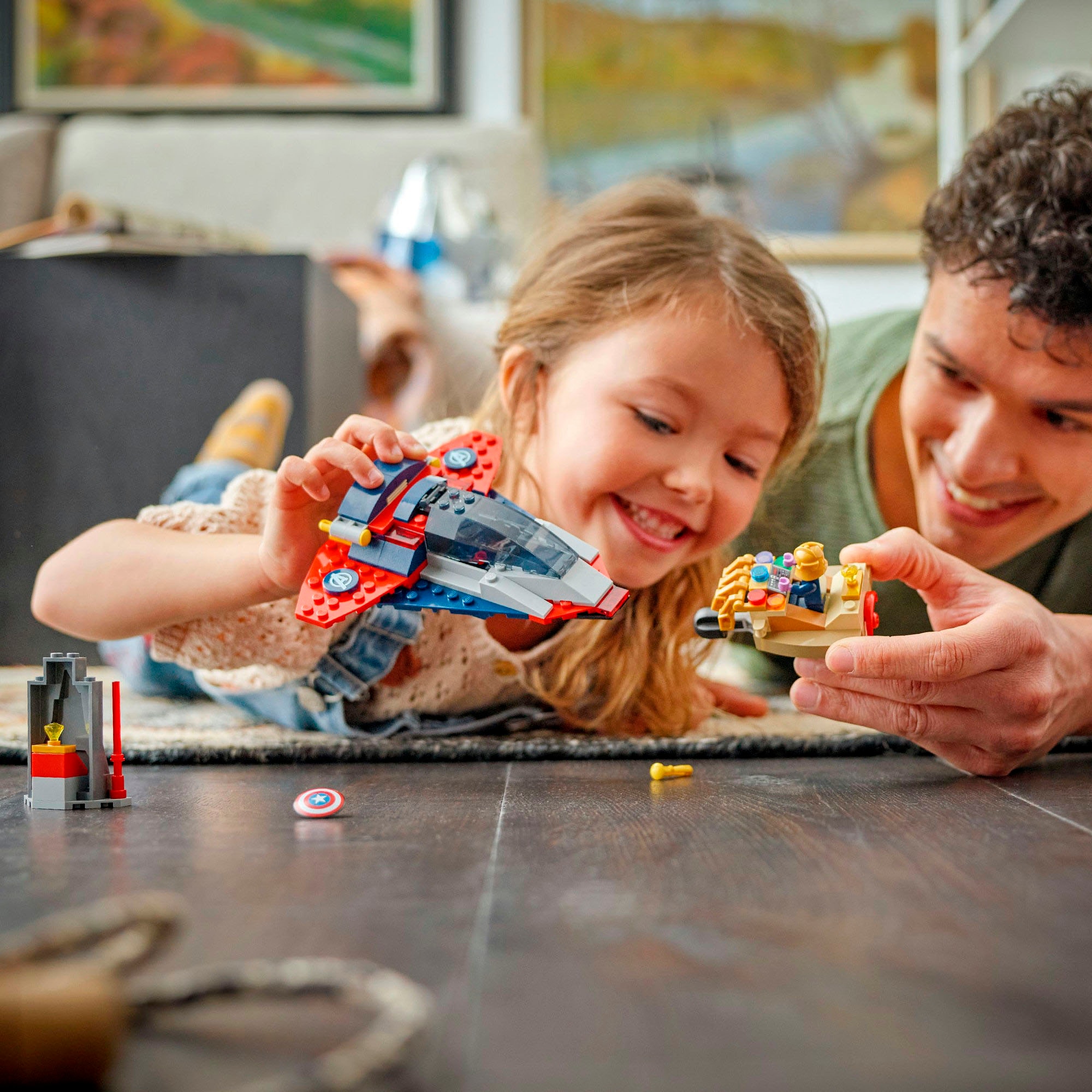 LEGO® Konstruktionsspielsteine »Captain America vs. Thanos (76319), LEGO Super Heroes« Made in Europe