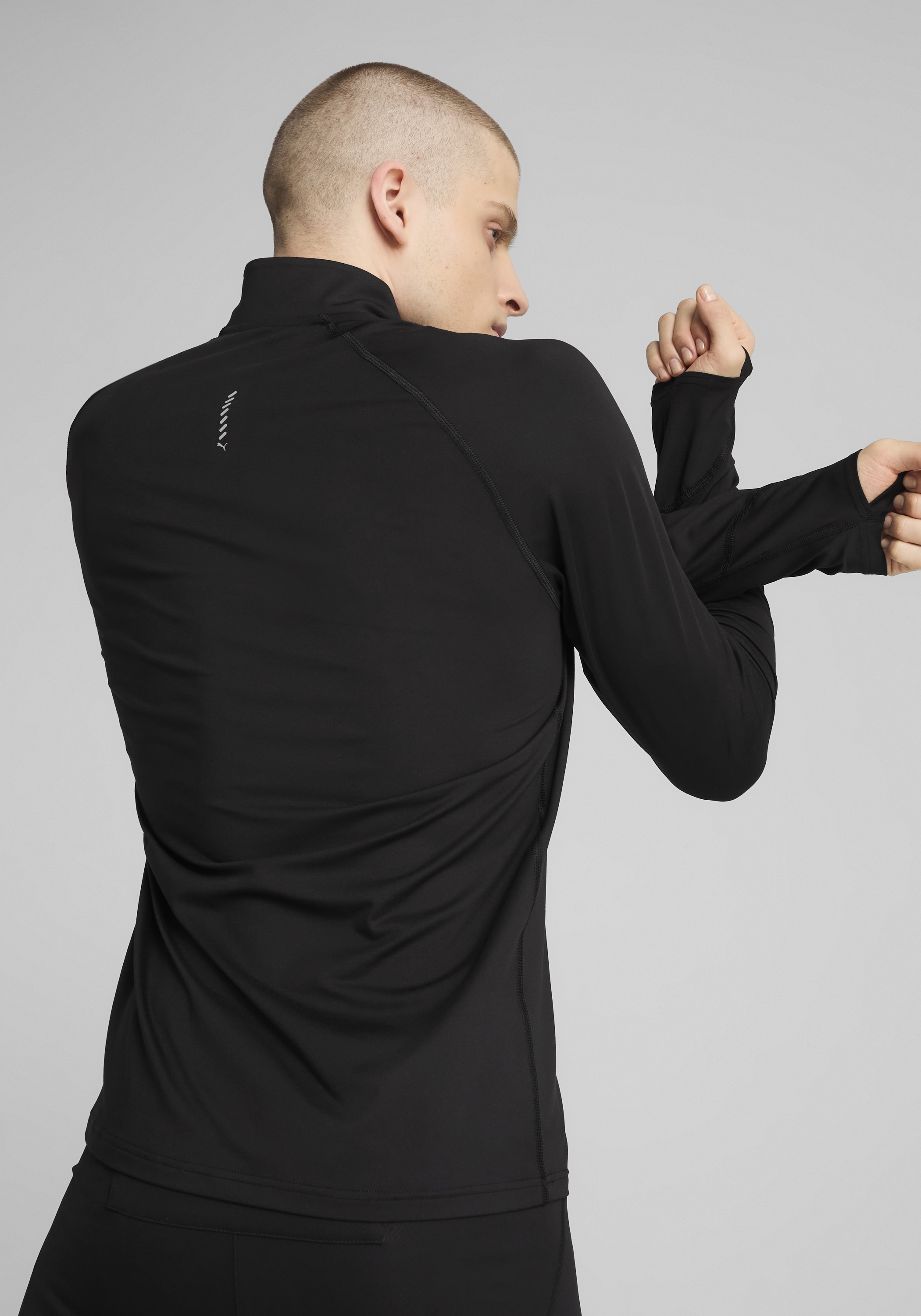 PUMA T-shirt de course »M RUN VELOCITY CLOUDSPUN 14 ZIP« Regular Fit, avec fermeture éclair 1/4, technologie DryCELL