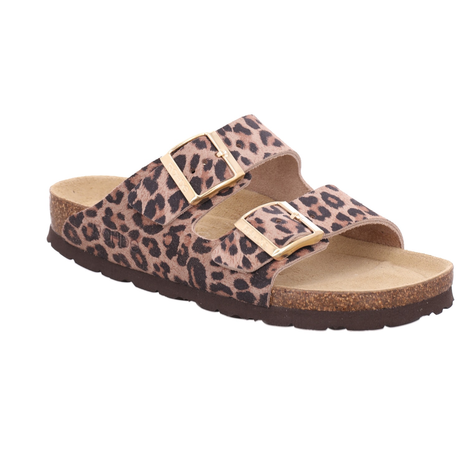 Image of Rohde Pantolette "Alba" Sommerschuh, Strandschuh, Hausschuh in trendiger Leo-Optik