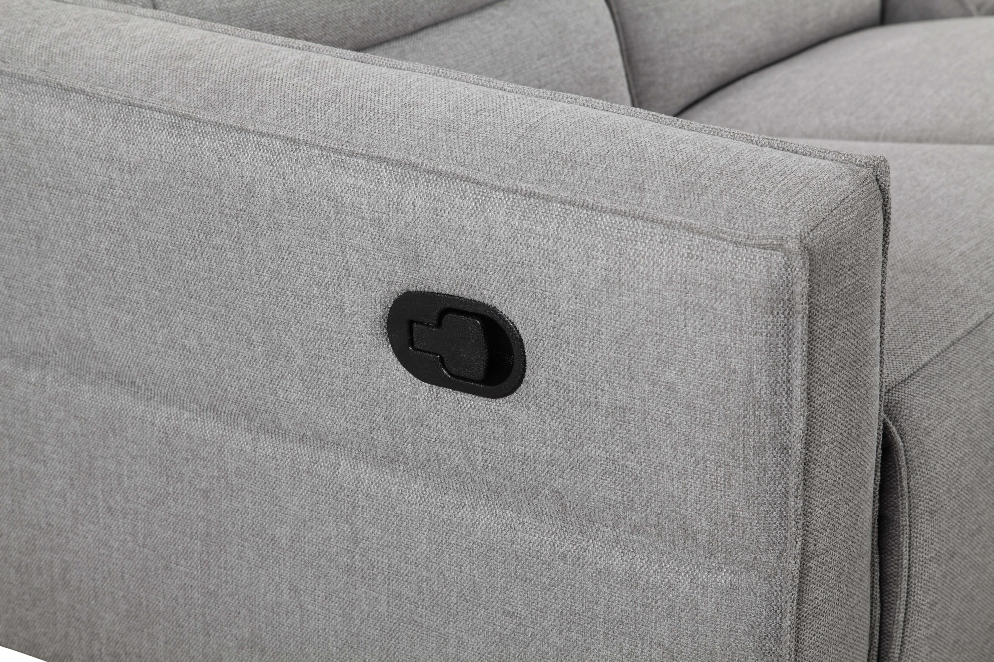 GOODproduct 3-places »Carpari Webstoff, 224 cm, man./elektr. Relaxfunktion« (USB A/C), ainsi que réglage de la tête