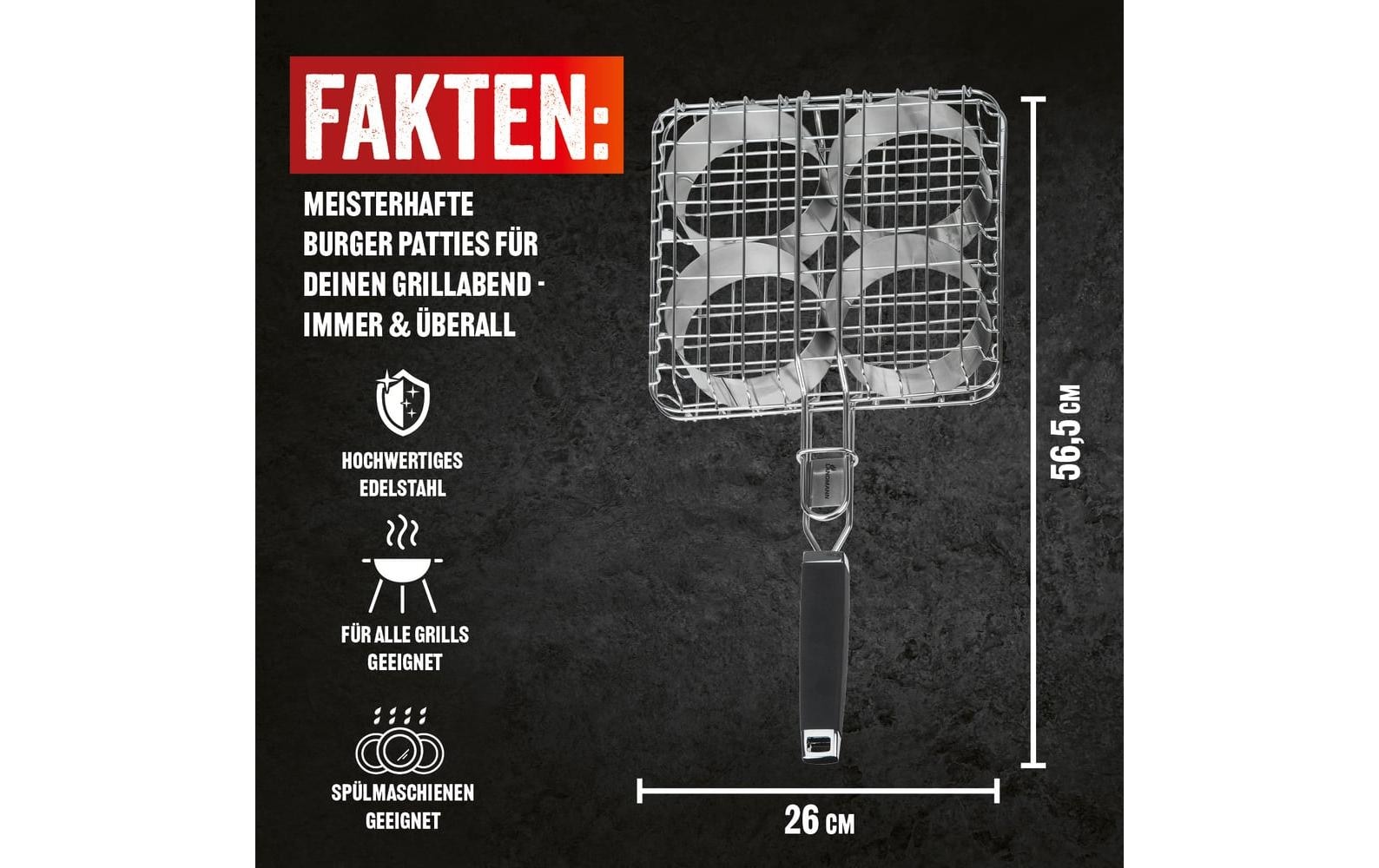 LANDMANN Grille de barbecue »Pure 57 x 26 cm« Grillgitter