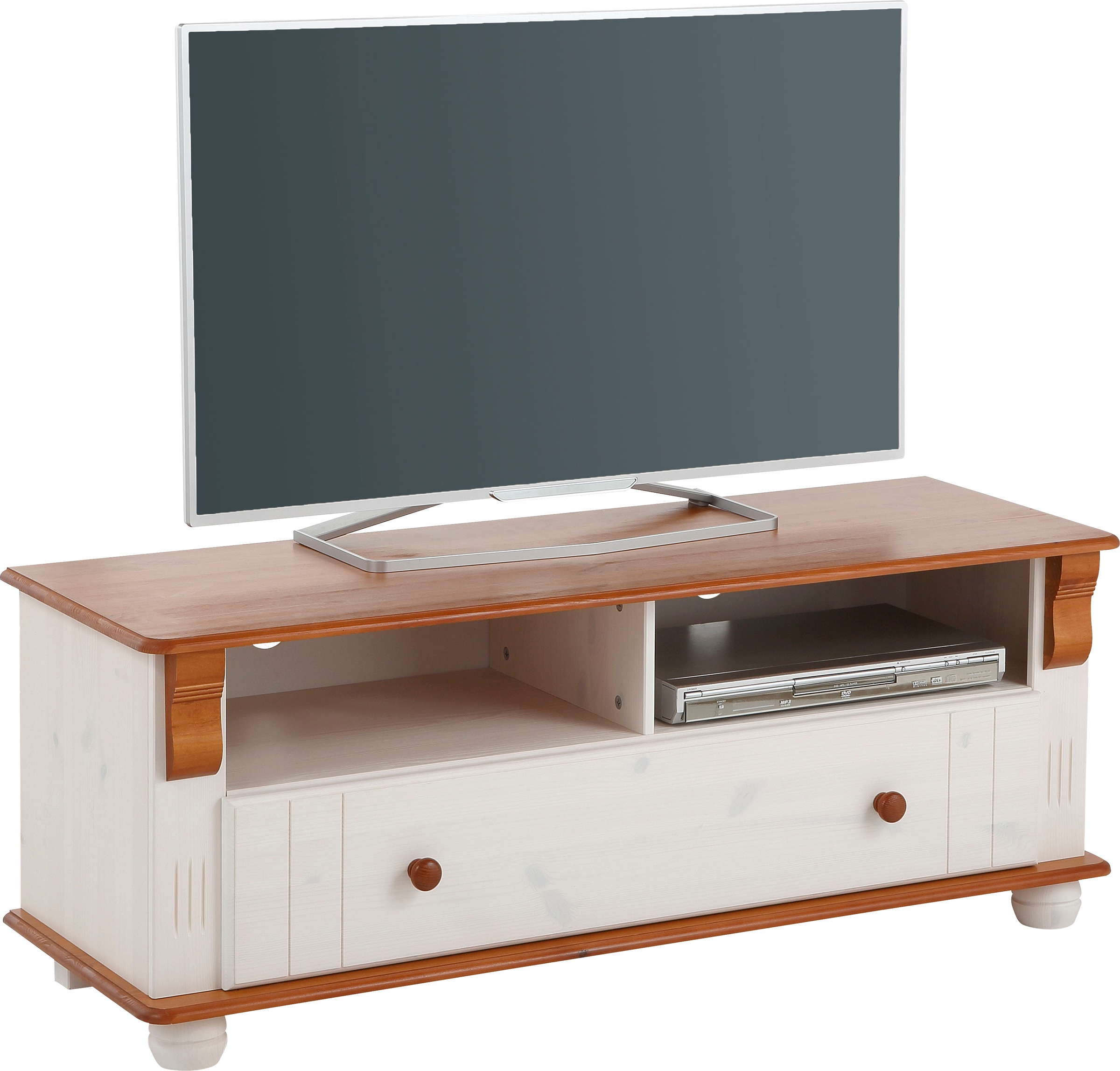 Image of GOODproduct TV-Board "Adele" Breite 120 cm, mit Schublade, aus massiver Kiefer, FSC