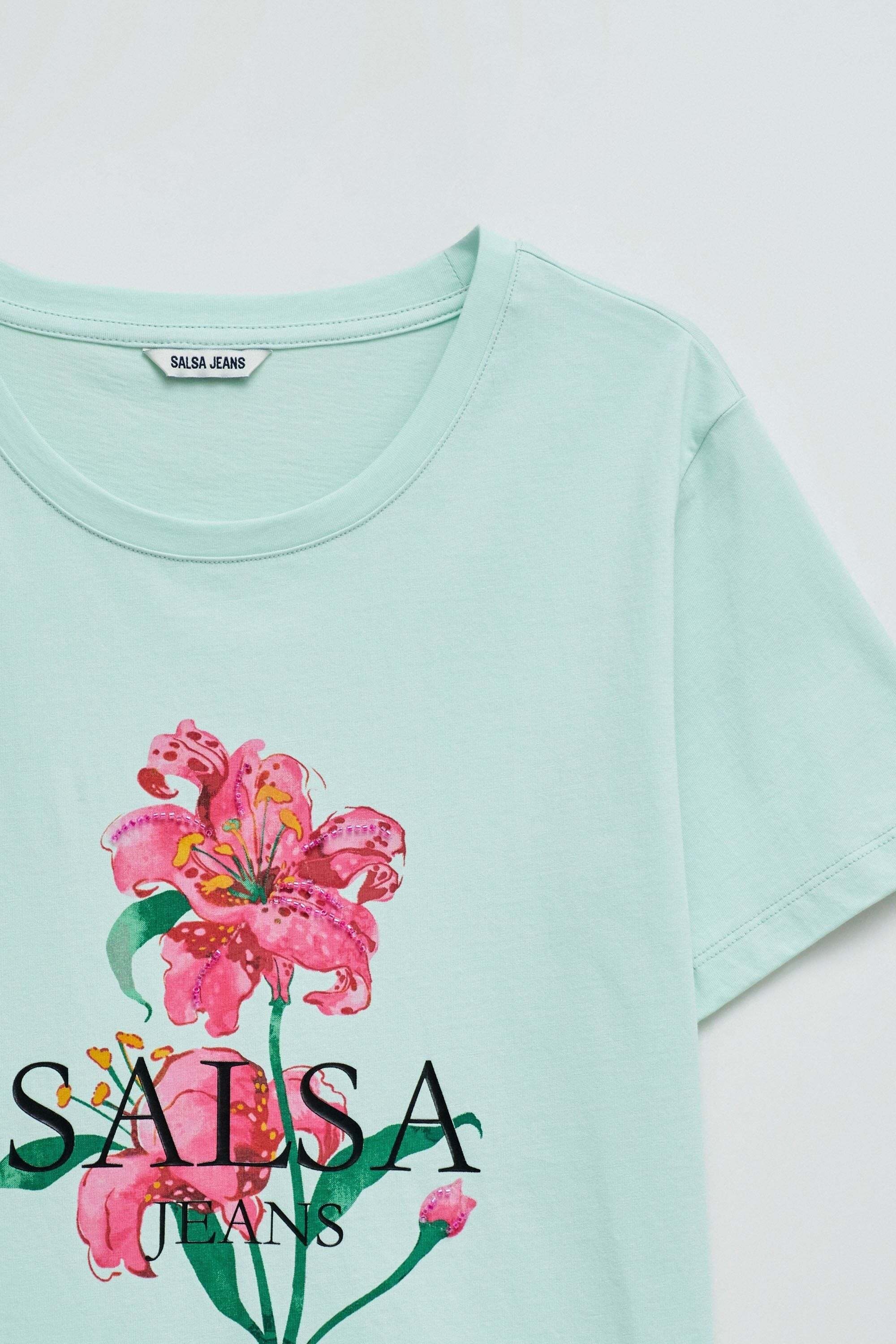 Salsa T-Shirt »Salsa Jeans T-Shirt Flower Print«