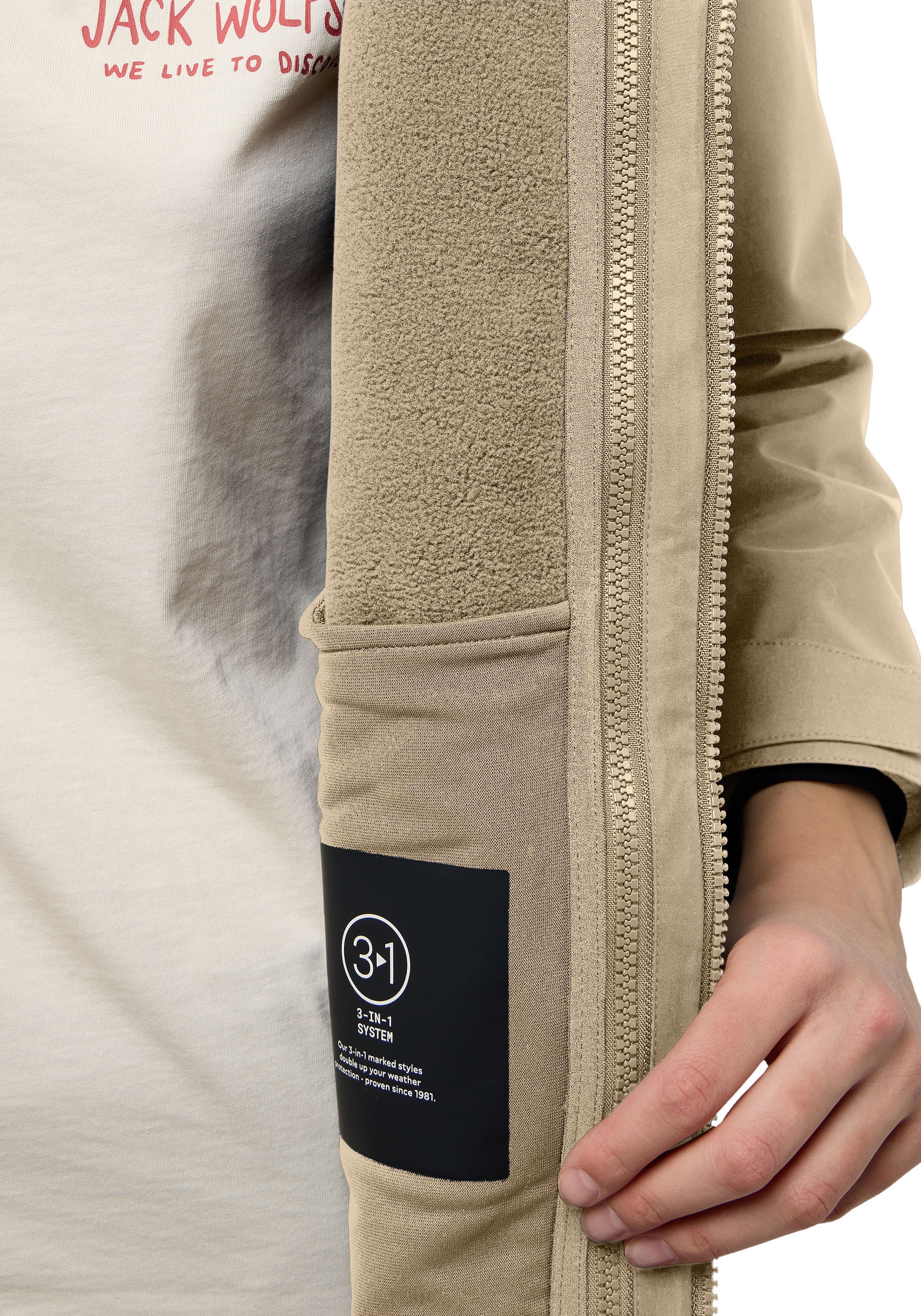 Jack Wolfskin 3-in-1-Funktionsparka »BAYLIGHT«, mit Kapuze, Winterjacke