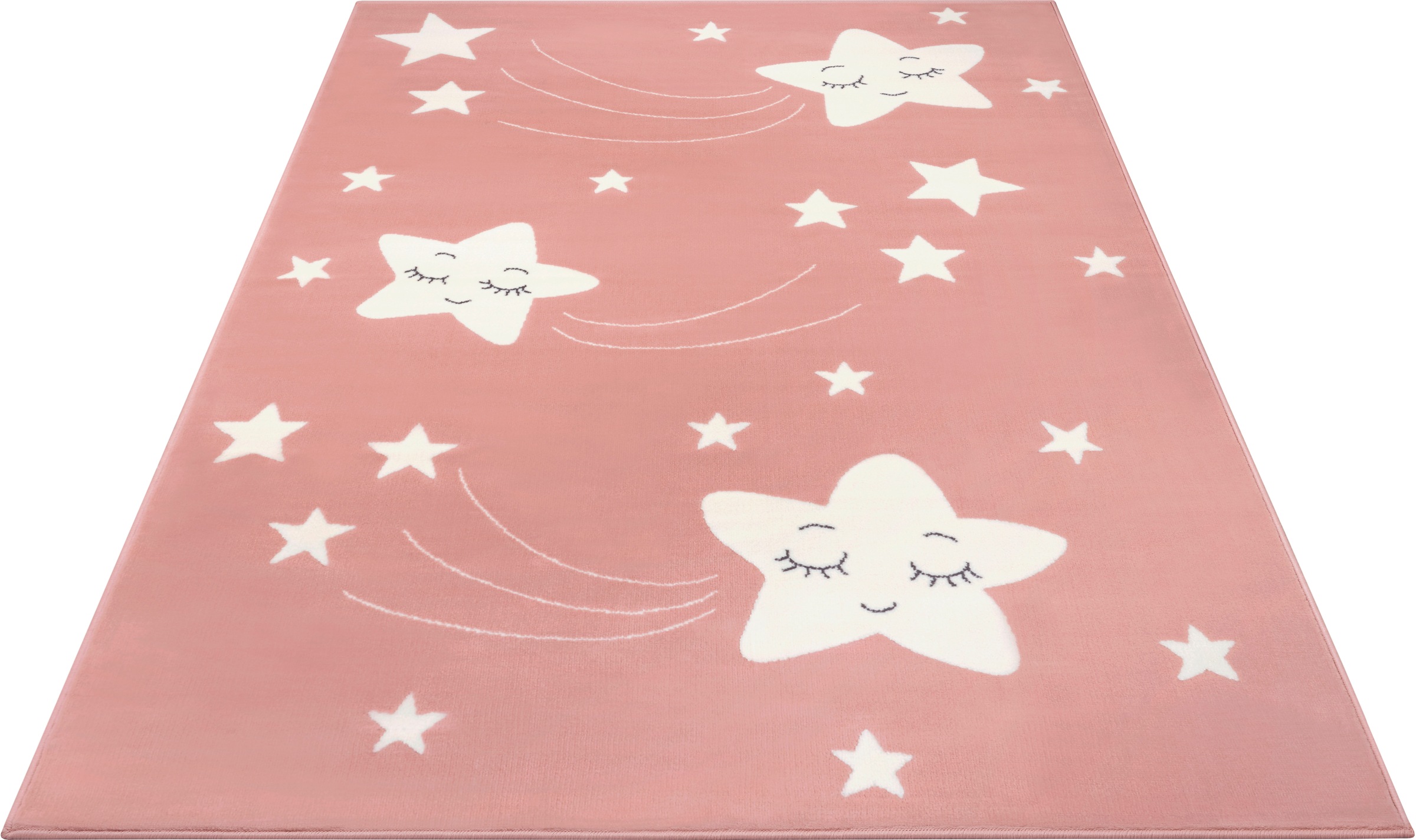 Image of HANSE Home Kinderteppich »Stardust«, rechteckig, 9 mm Höhe, Sternenstaub, Kurzflor, Kinderzimmer, Strapazierfähig, Pflegeleicht bei Ackermann Versand Schweiz