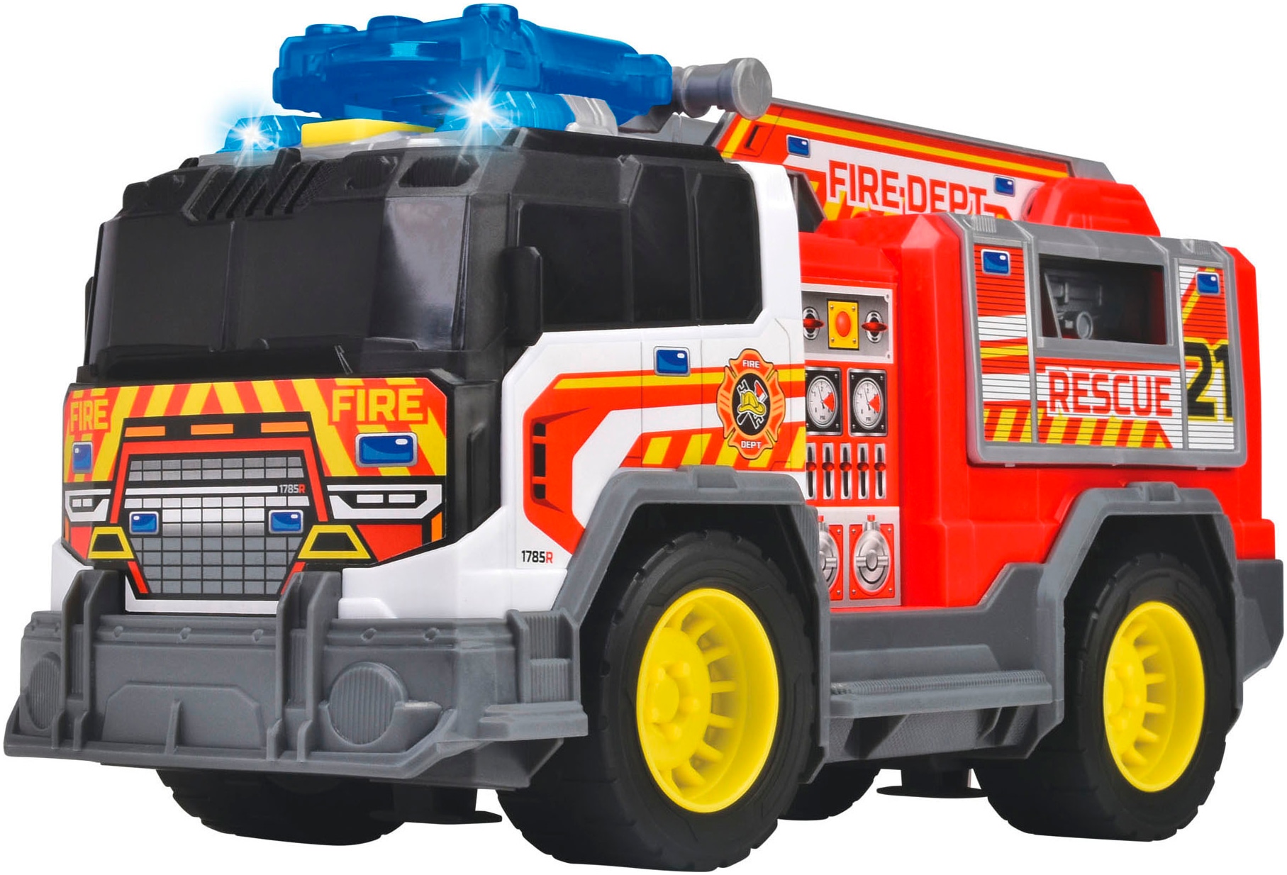 Dickie Toys Jouet pompier »Fire Rescue Unit« mit Licht und Sound