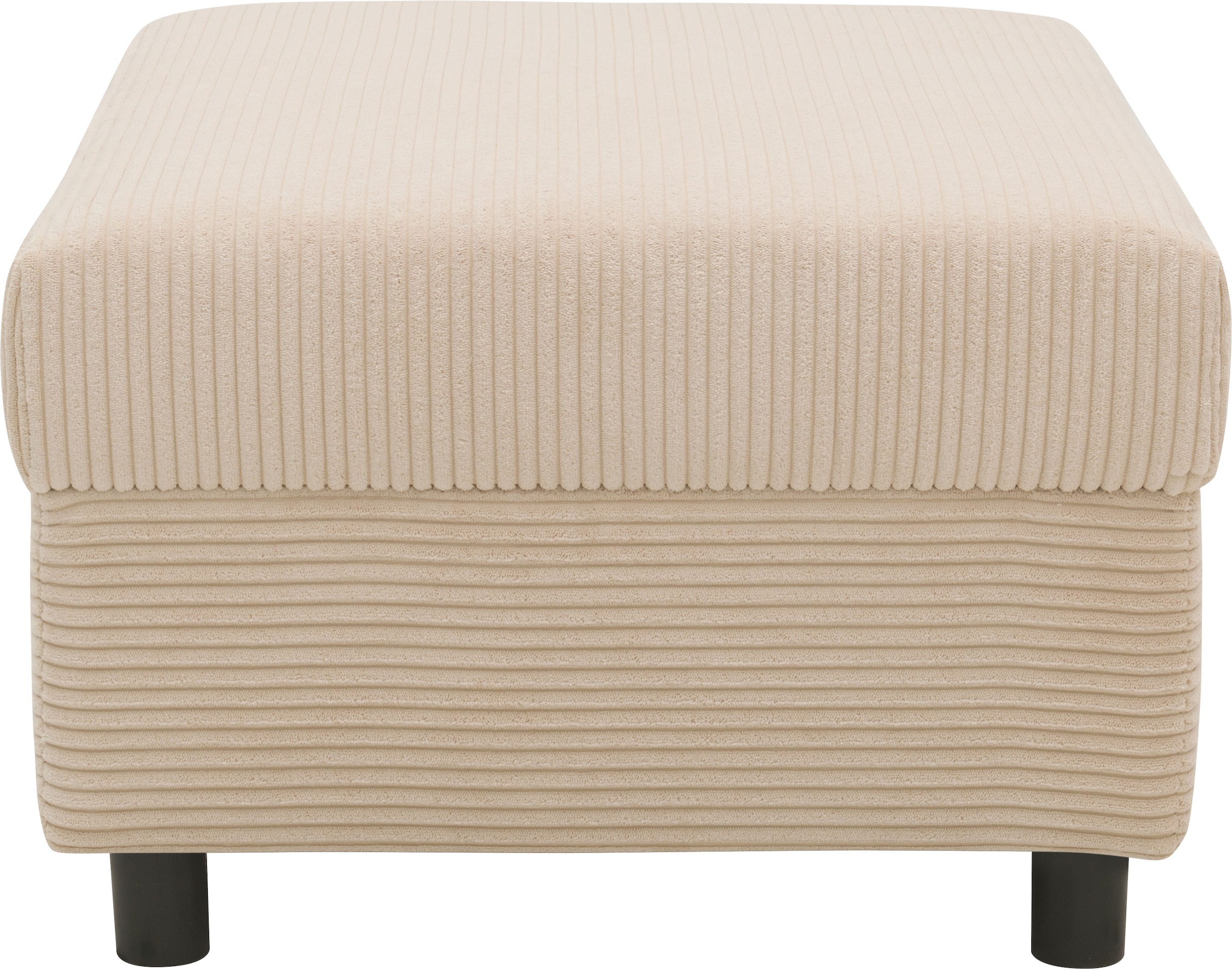 DOMO collection Polsterhocker »Turah 2 in Cord oder wasserabweisender Microfaser,«, moderner Polsterhocker, passend zum Ecksofa, B/T/H: 83/60/44 cm