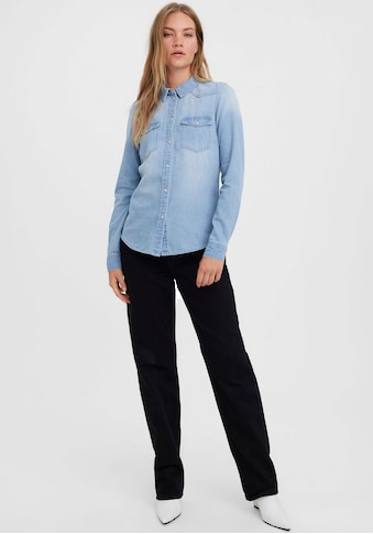 Jeansbluse »VMMARIA LS DENIM SLIM SHIRT MIX NEW«