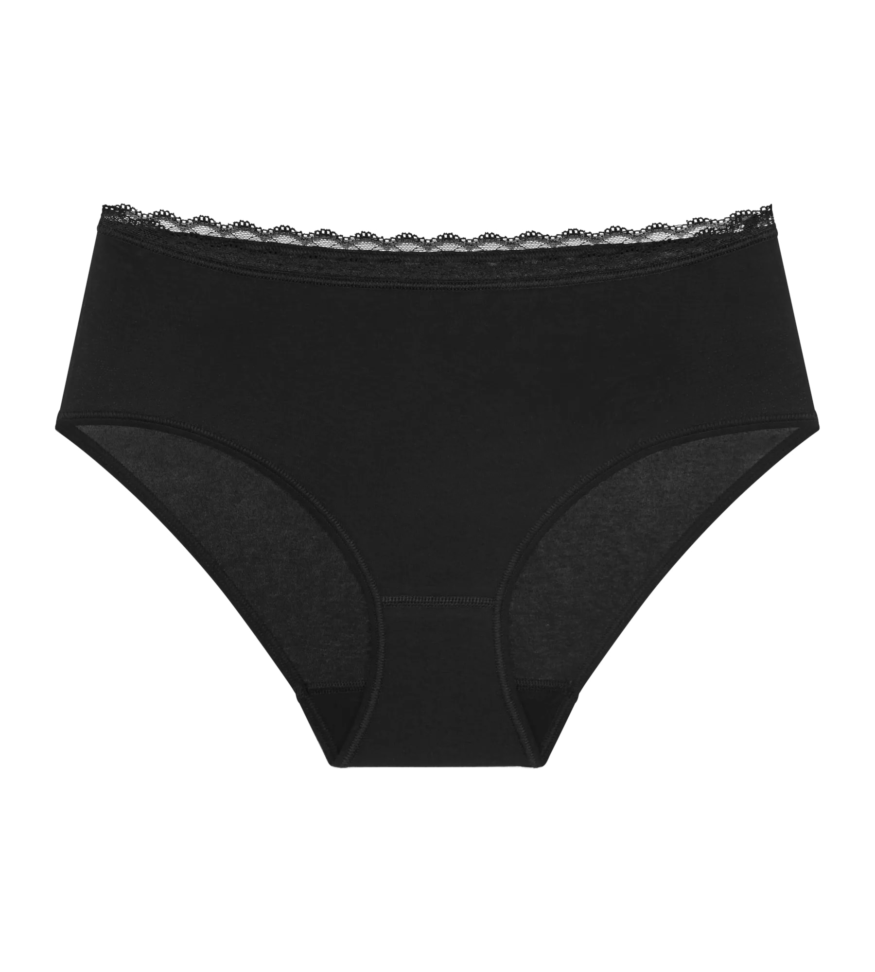 Triumph Midislip »Feel Of Cotton« 2er Pack,  weich, ohne Seitennaht, schmales Spitzenband