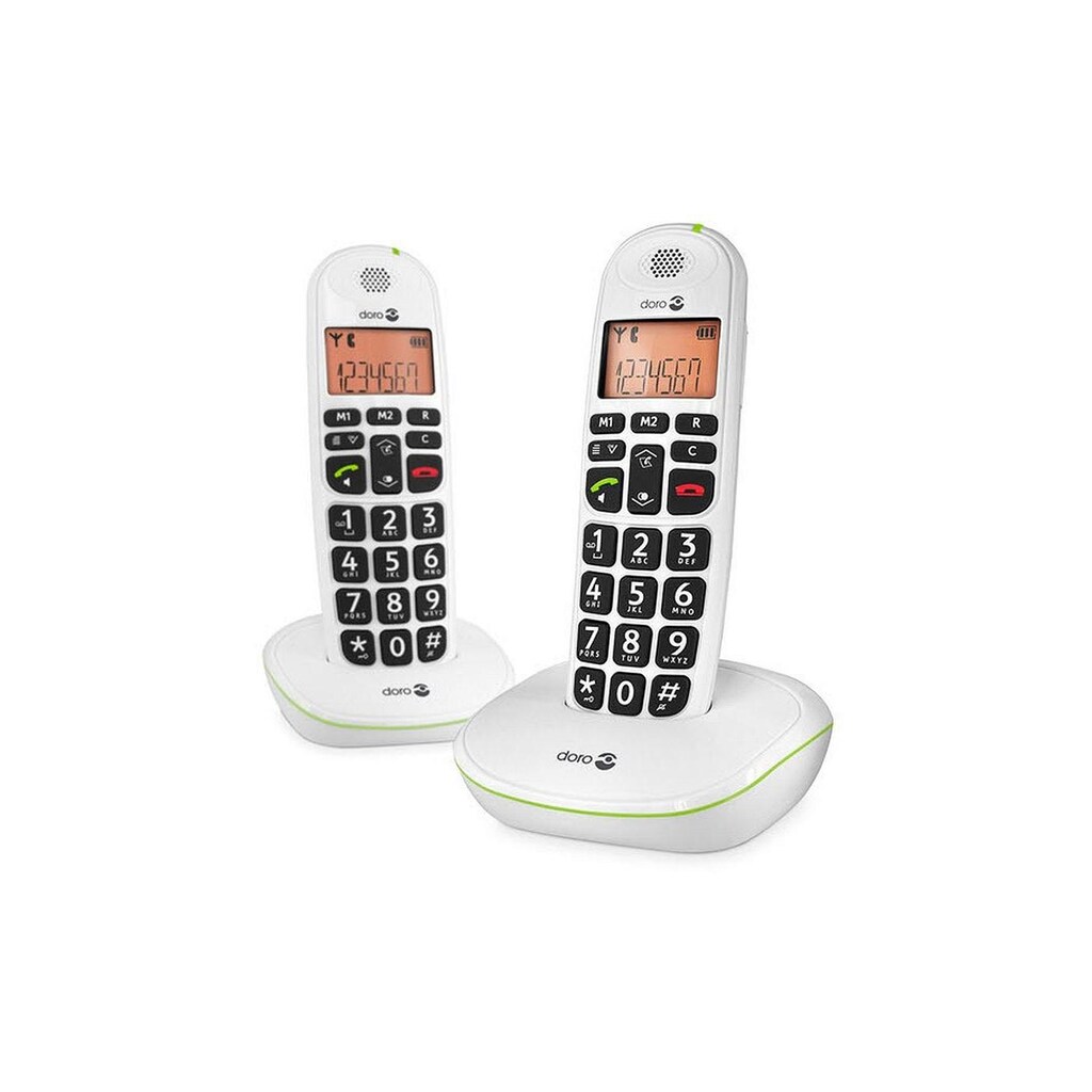 Doro Schnurloses DECT-Telefon »PhoneEasy 100w Duo - Weiss«