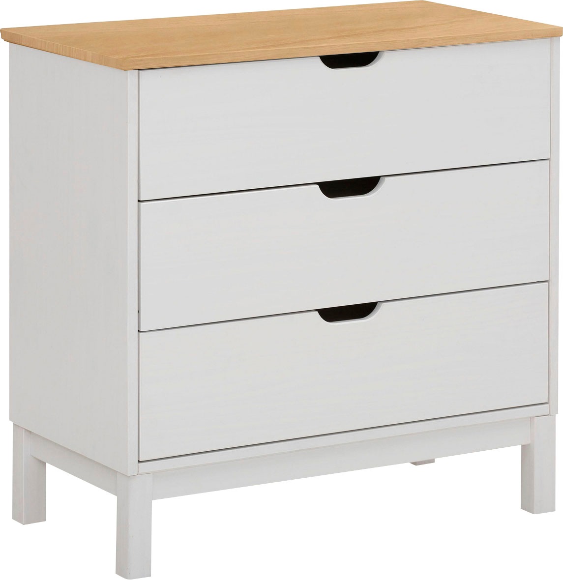 Image of GOODproduct Kommode "Post" aus massivem Kiefernholz, mit Stauraummöglichkeiten, Breite 76 cm