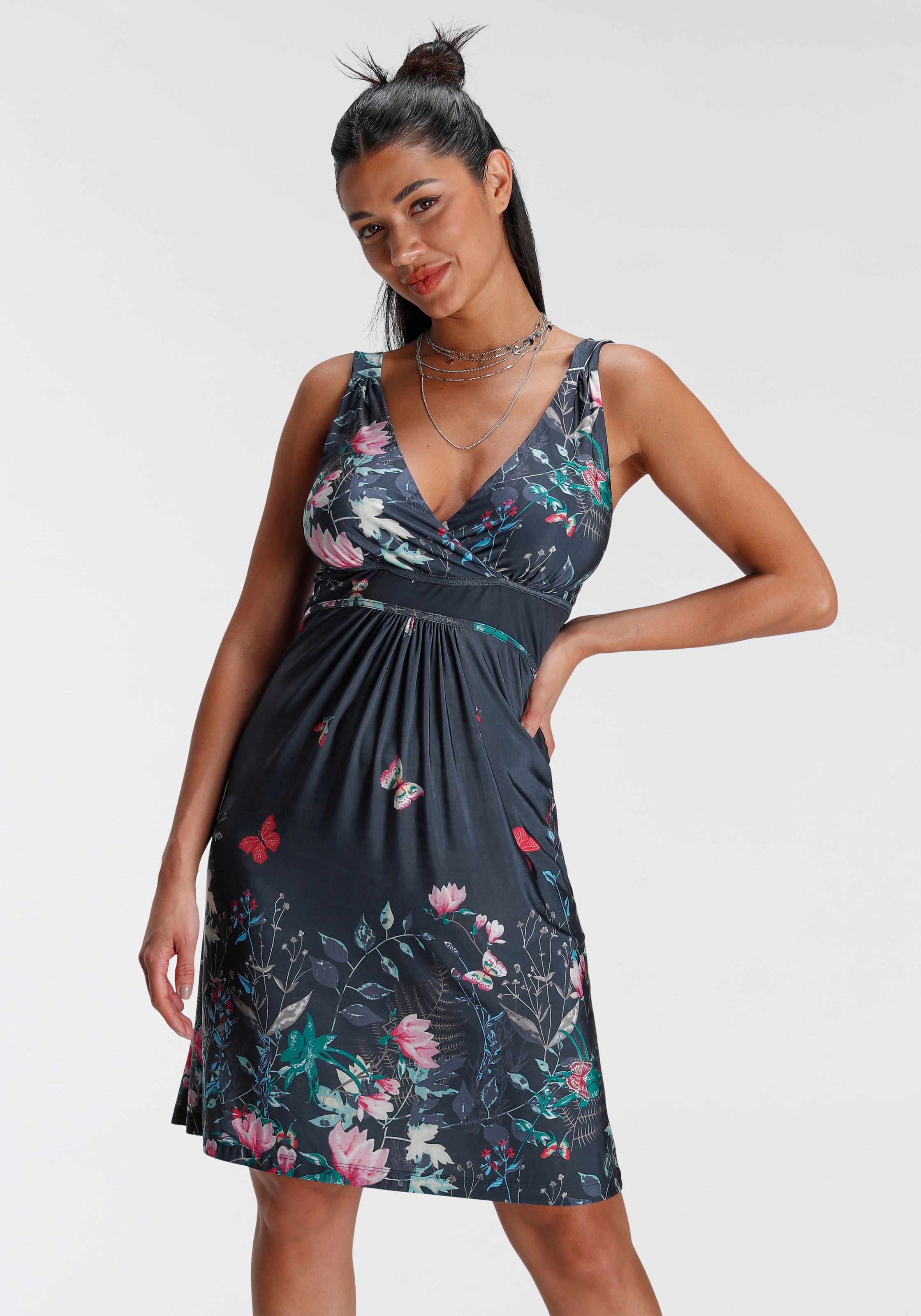 Melrose Jerseykleid, mit tiefem V-Ausschnitt - NEUE KOLLEKTION kaufen