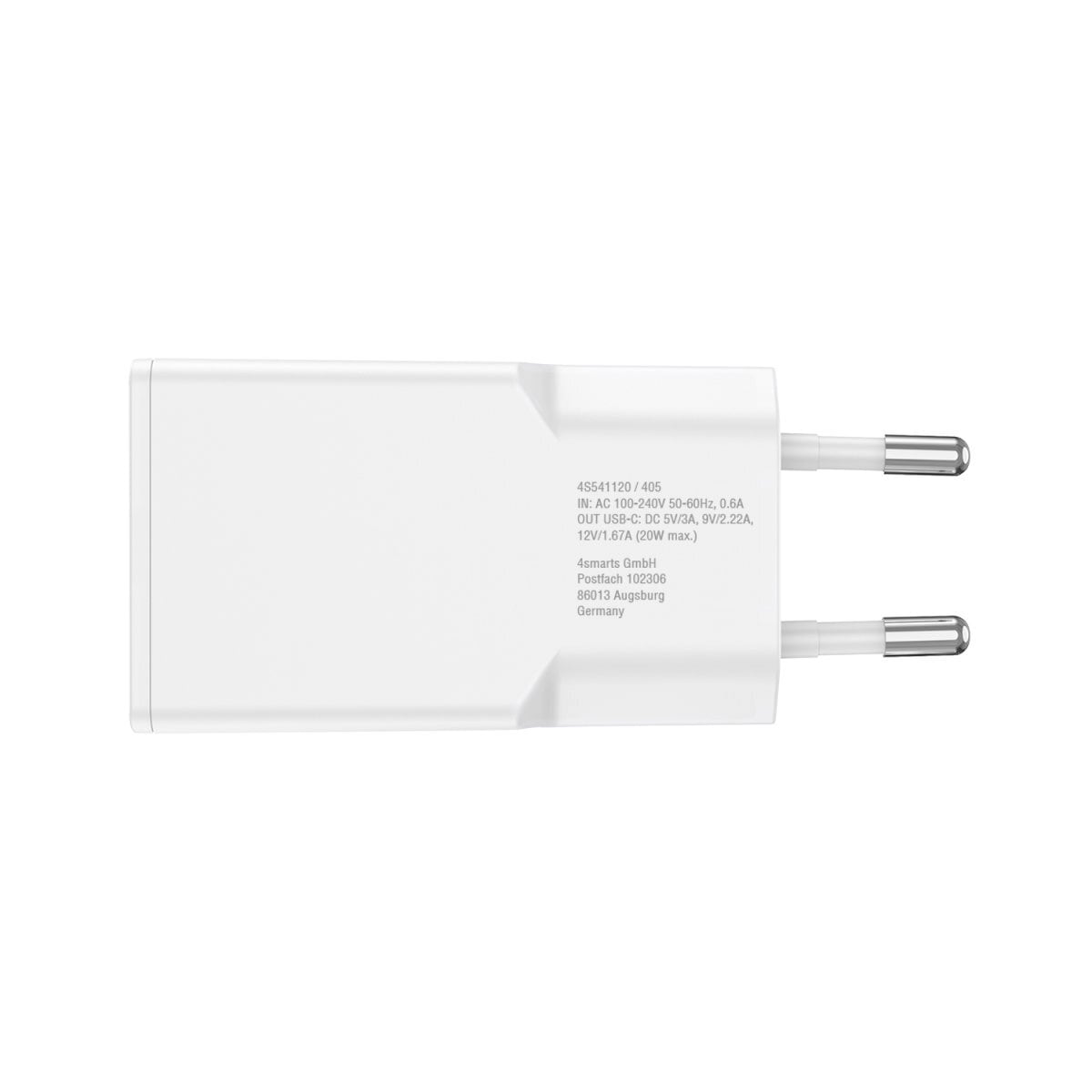 4smarts Schnelllade-Gerät »PDPlug Slim 20W GaN 1x USB-C«