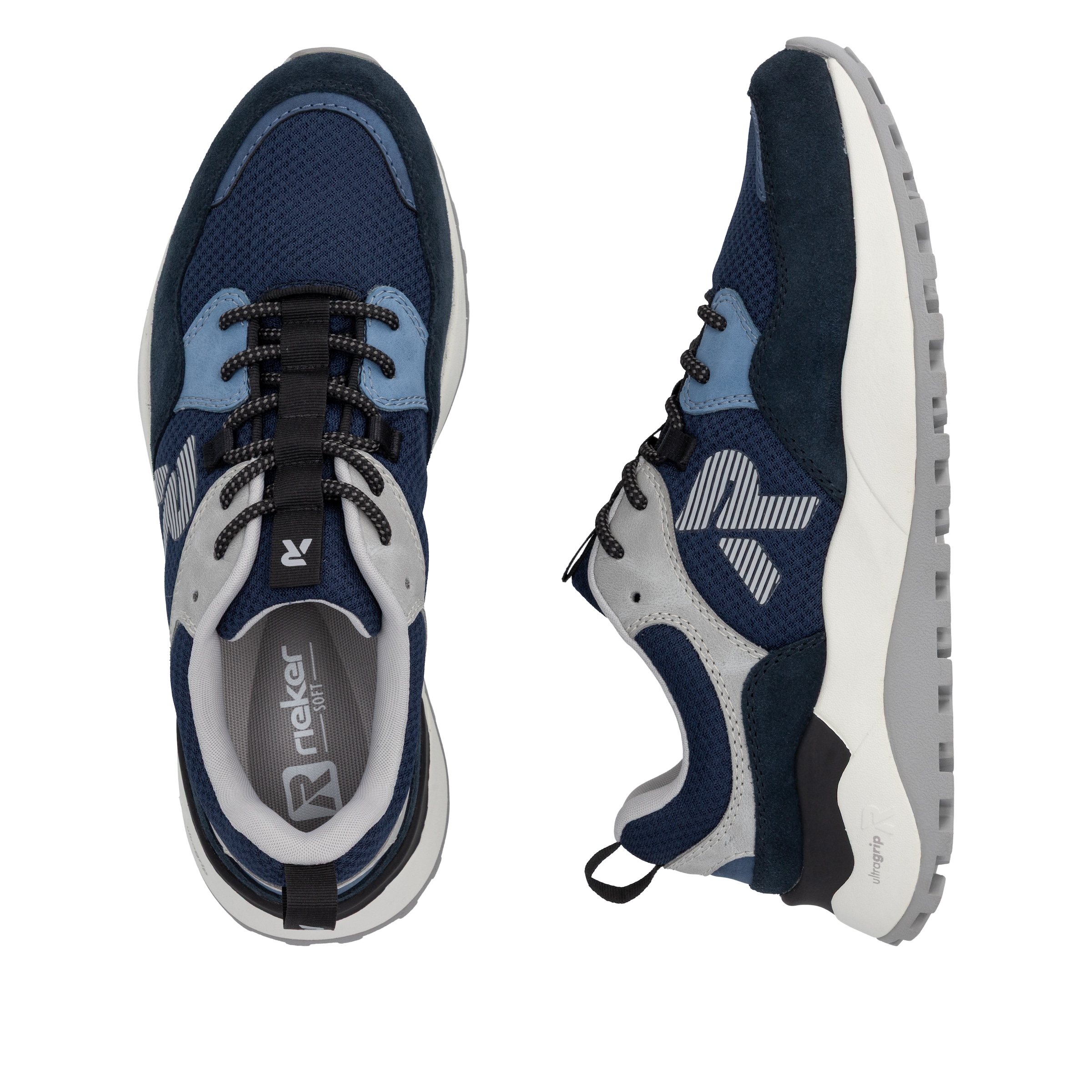 RIEKER Sport Baskets slip-on  Chaussure de sport, chaussure basse, chaussure à enfiler avec élastique