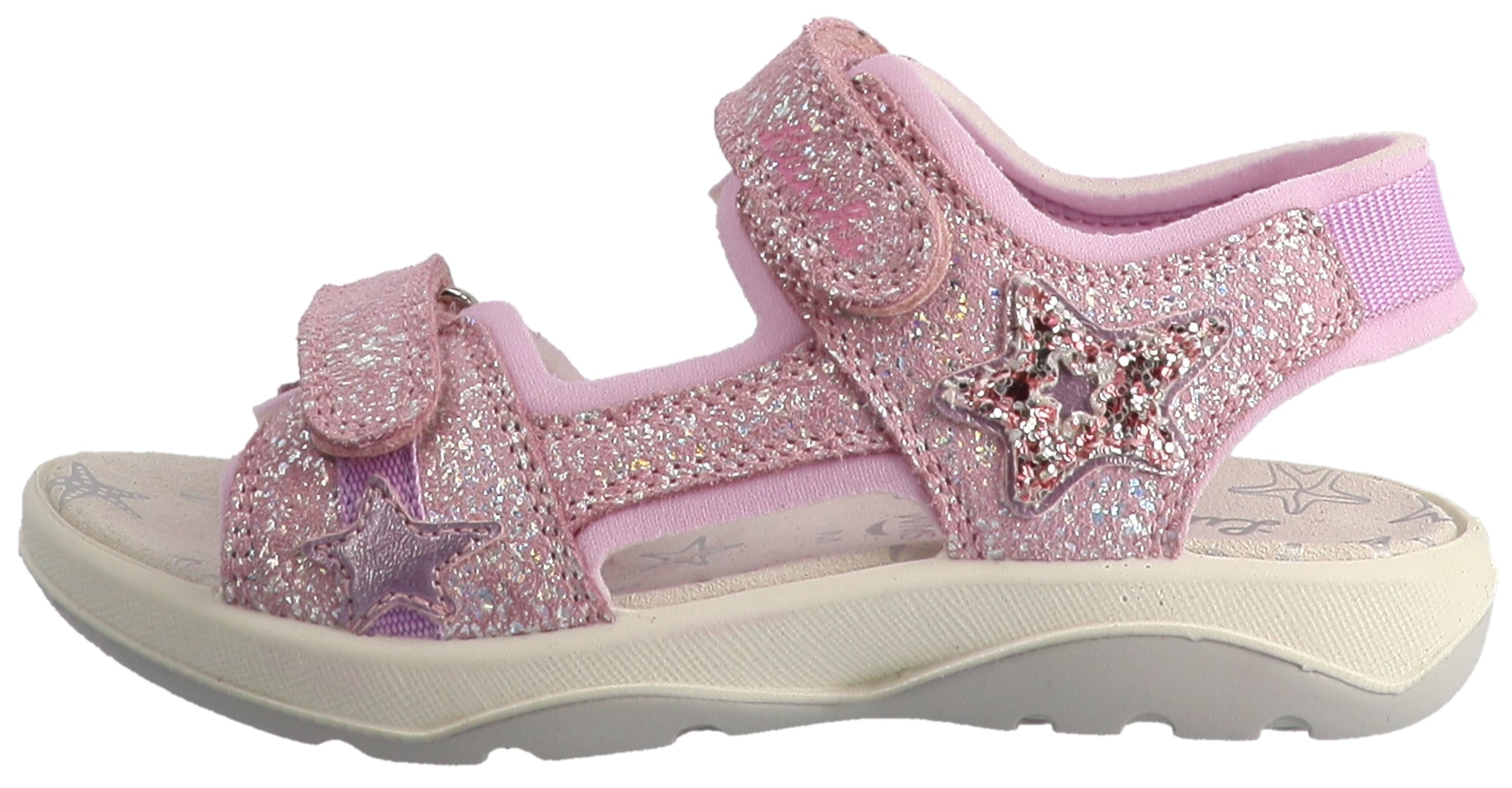 Lurchi Sandale »Fia 2«  Chaussure à scratch avec paillettes, gabarit de taille à télécharger