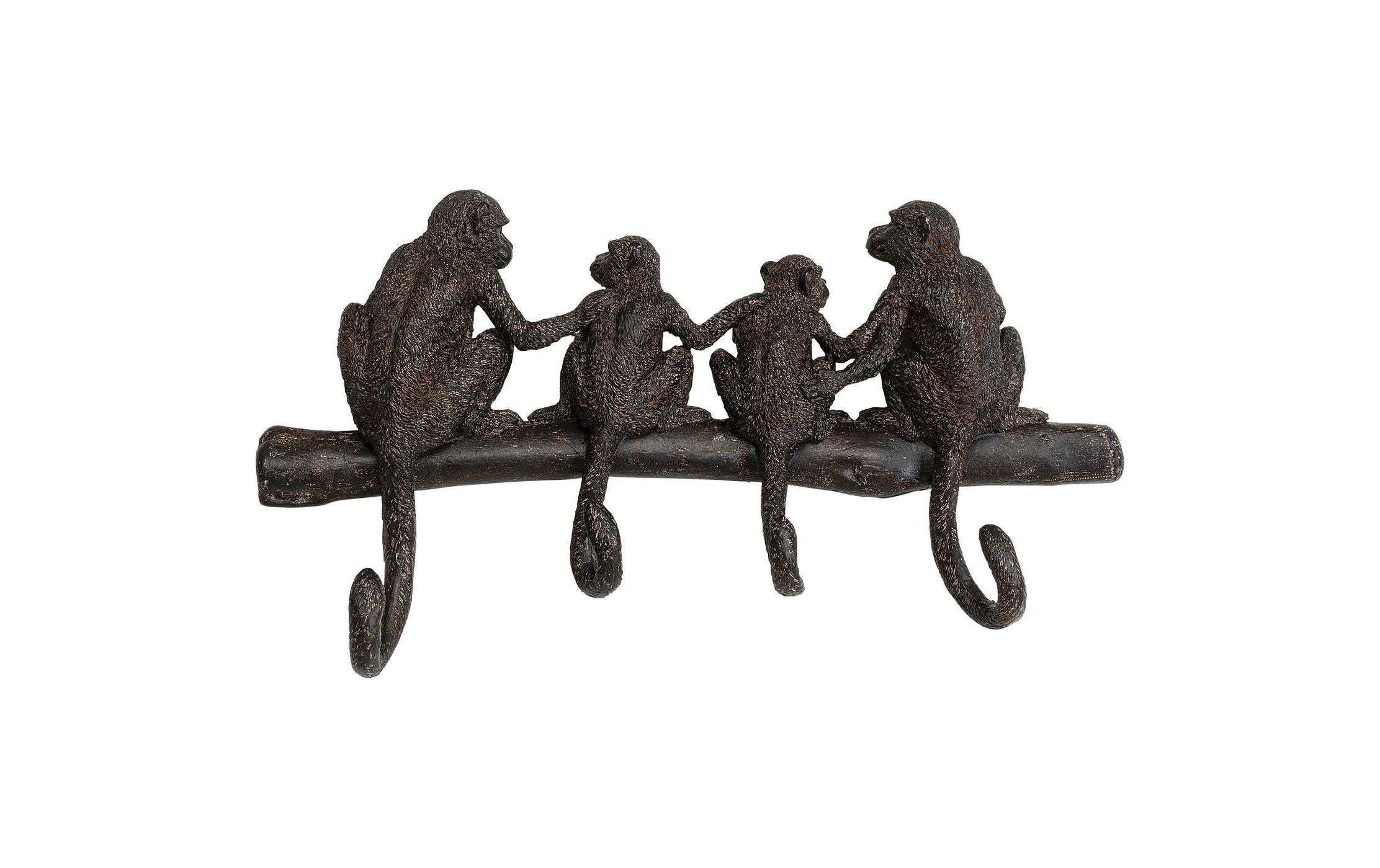 Image of Kare Design Garderobenleiste "Monkey Family 38 cm x 21 cm"
