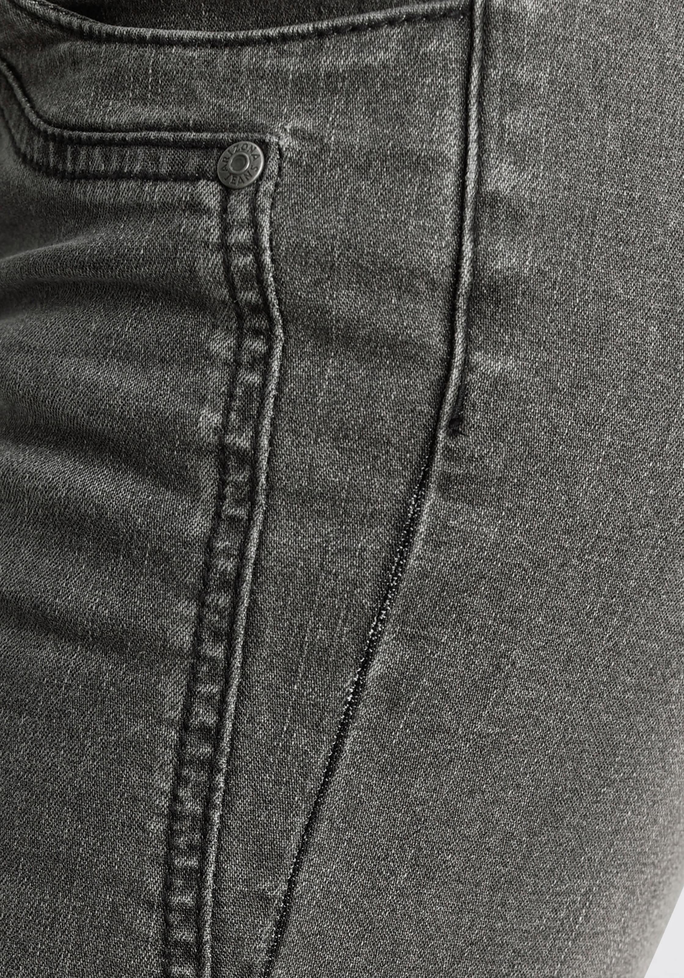 Bootcut-Jeans Waist ♕ Arizona versandkostenfrei »mit Keileinsätzen«, auf Low