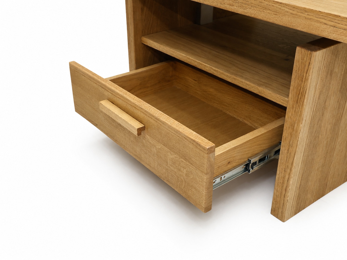 GOODproduct Couchtisch »Ravenna, Kaffeetisch« Wildeiche Natur/Smoke massiv, Liftfunktion, Schublade, Ablage