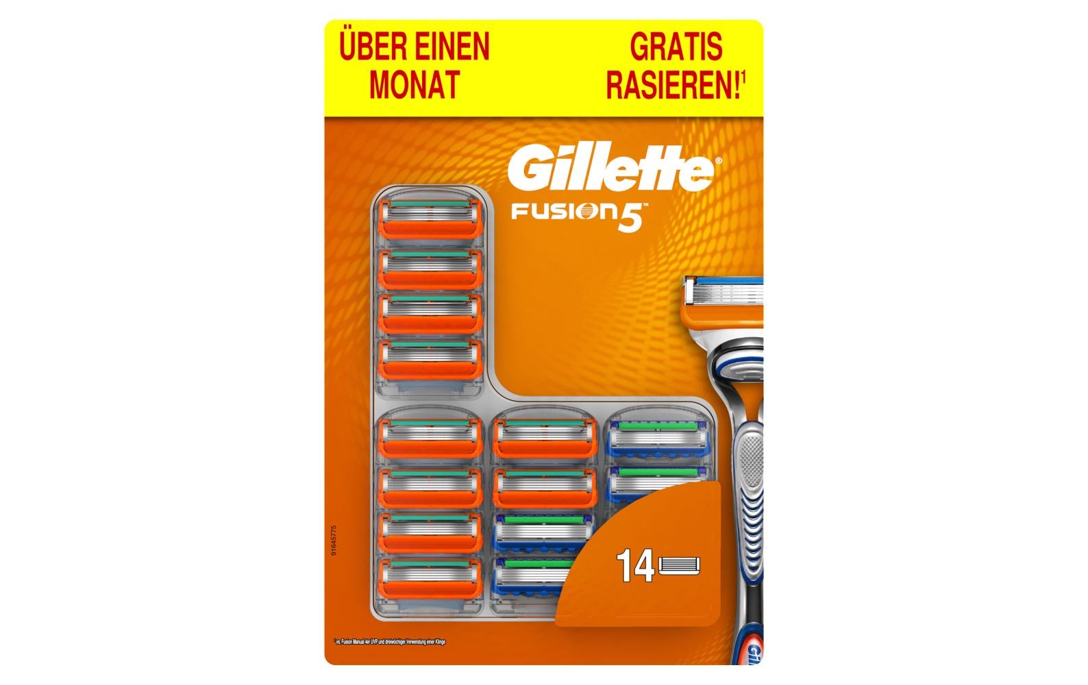 Rasierklingen, Gillette, »Fusion5« (14 Stck.)