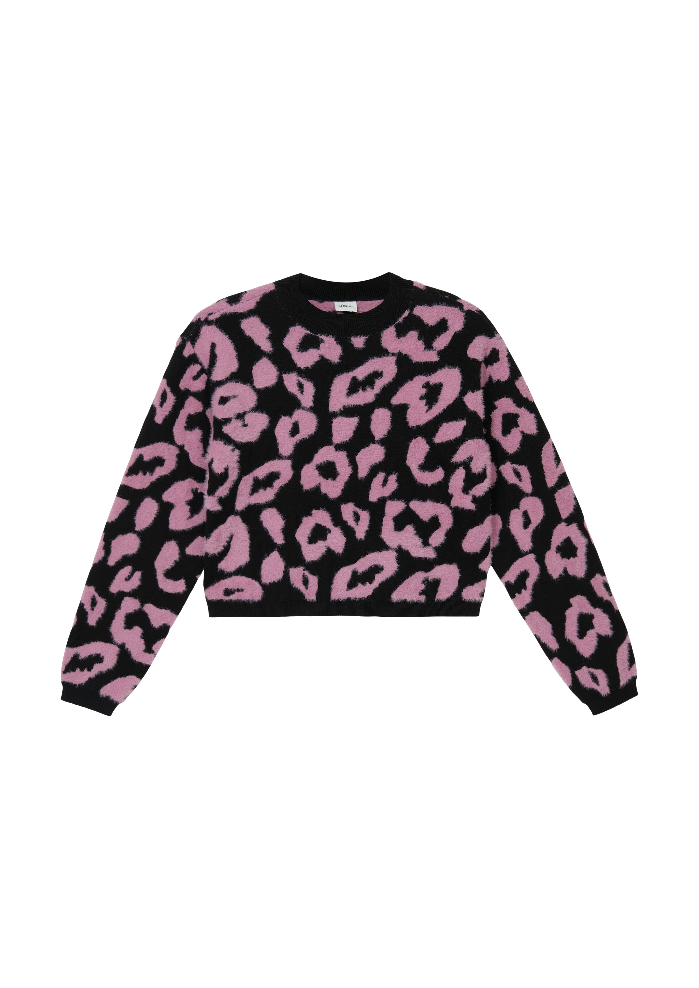 Image of s.Oliver Junior Strickpullover mit Leo-Print