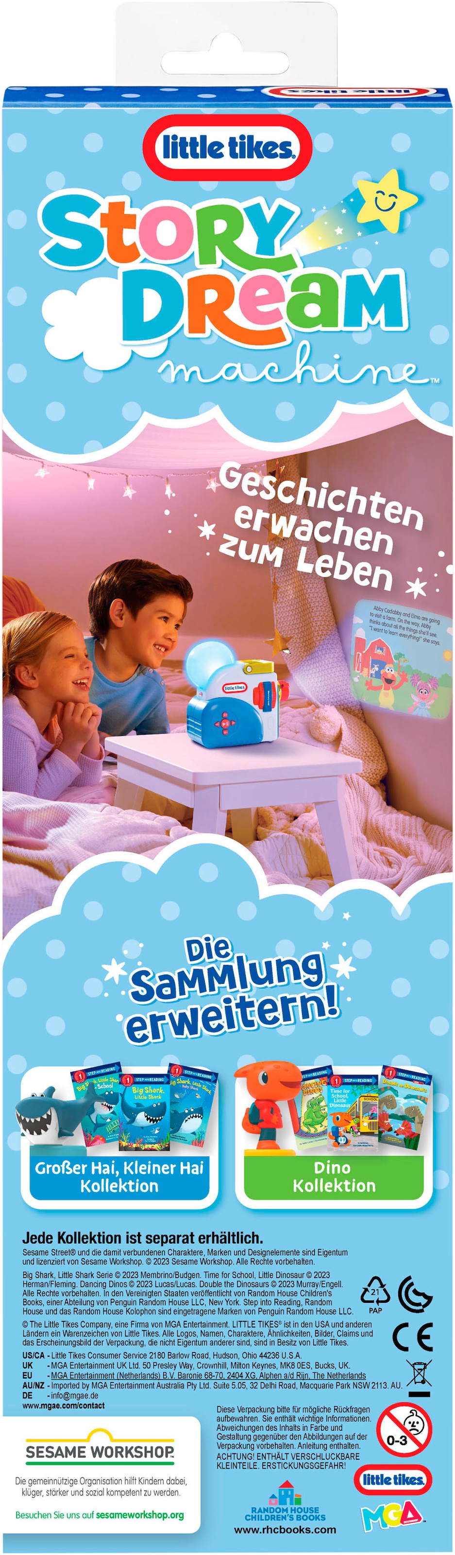 Little Tikes® Hörspielkassette »Story Dream Machine, Sesamstrasse, Elmo & Freunde Kollektion« passend für Story Dream Machine